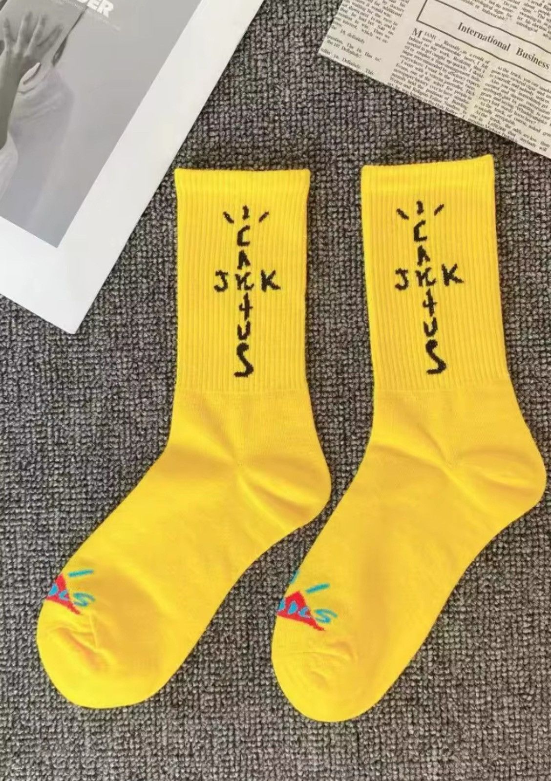 Happy Socks Hip Hop Skateboard Middle Tube Cotton Socks (3 pairs) Size ONE SIZE - 4 Thumbnail
