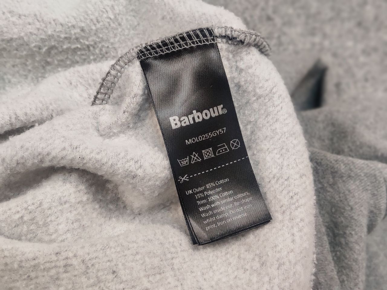 Barbour Barbour International Gray Logo Pullover 1/4 zip Sweatshirt Size US M / EU 48-50 / 2 - 13 Thumbnail