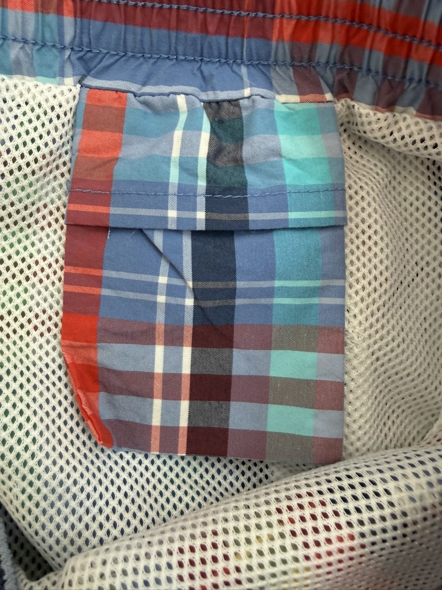 Polo Ralph Lauren Vintage Polo Ralph Lauren Plaid Swim Trunks Blue M Size US 33 - 5 Thumbnail