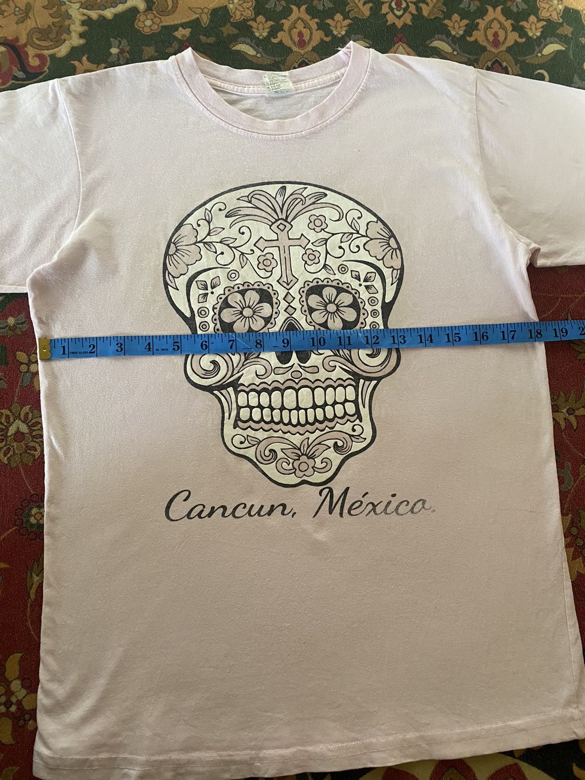 Affliction Vintage Y2k Cancun, Mexica, Cross Skull Tee Size US S / EU 44-46 / 1 - 6 Thumbnail
