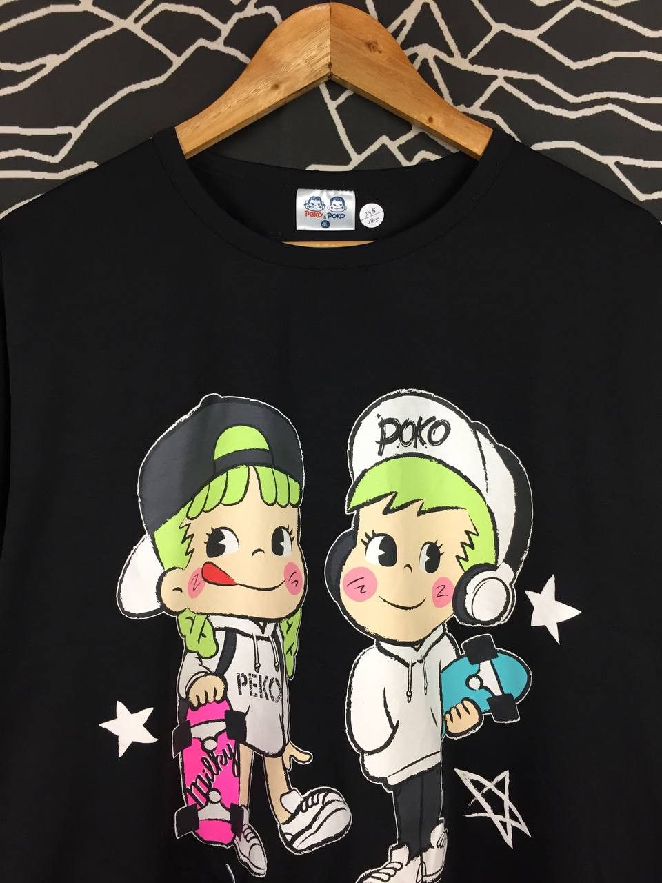 Japanese Brand Fujiya Co. Ltd Peko & Poko Skater Vibe Japan Anime Tee Size US XL / EU 56 / 4 - 3 Thumbnail