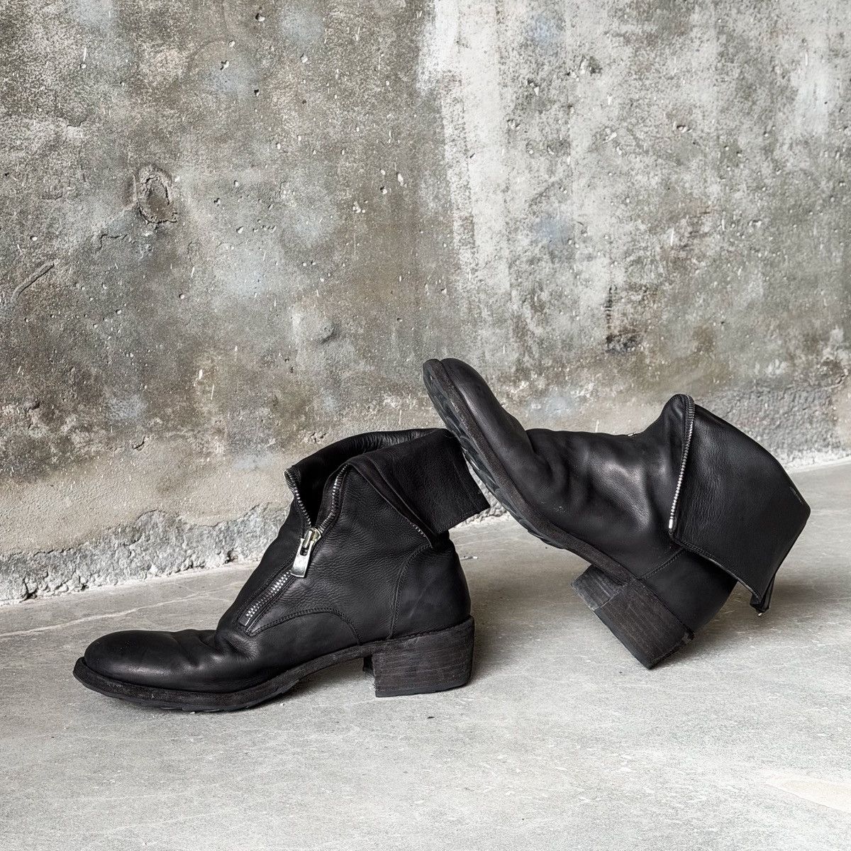 Guidi Guidi x Yohji Yamamoto 788SZ_Y Leather Zip Boots Size US 11 / EU 44 - 4 Thumbnail
