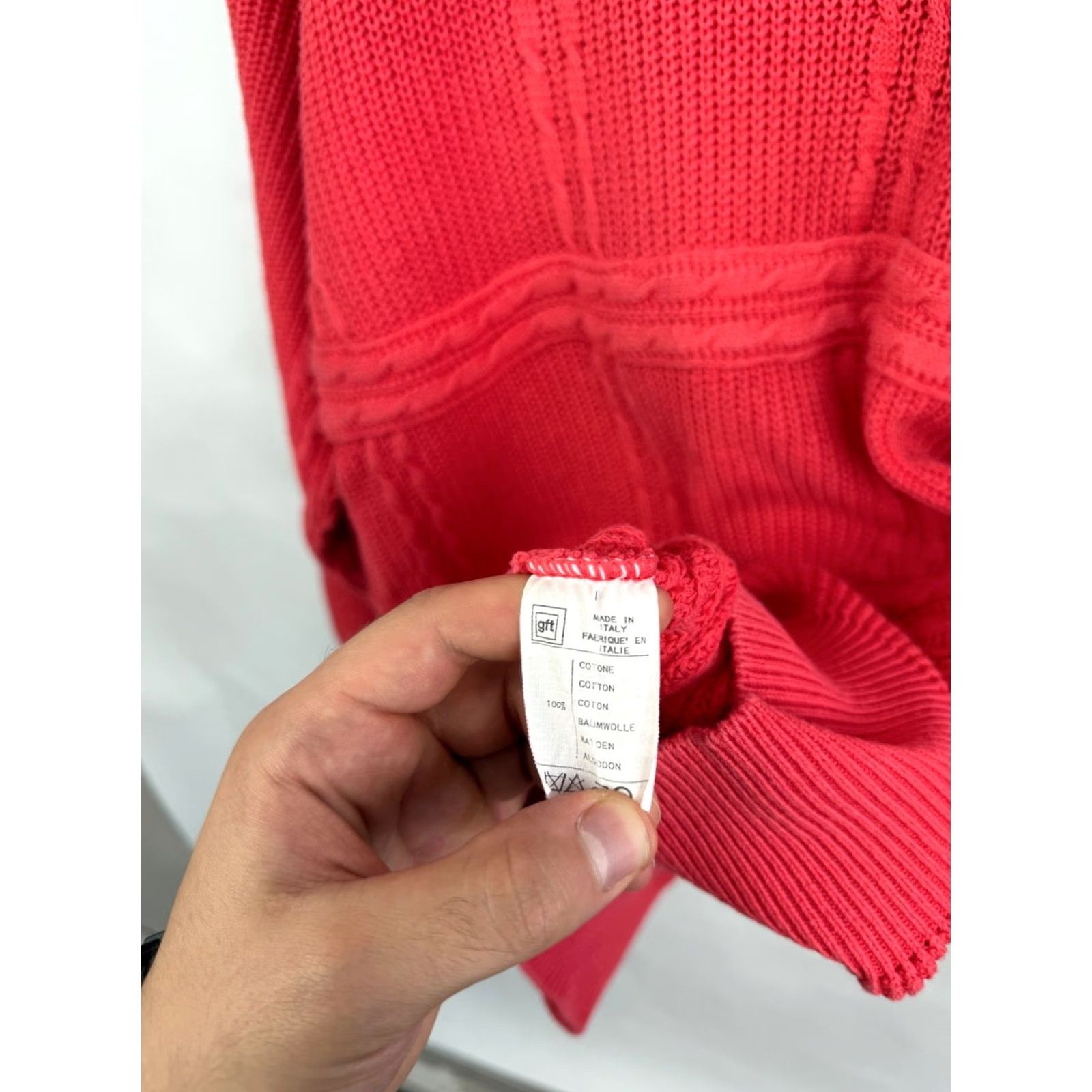 Valentino VINTAGE Valentino Sweater 90s Y2K Made in Italy Pink L Men Pullover Knit Shirt Size US L / EU 52-54 / 3 - 6 Thumbnail