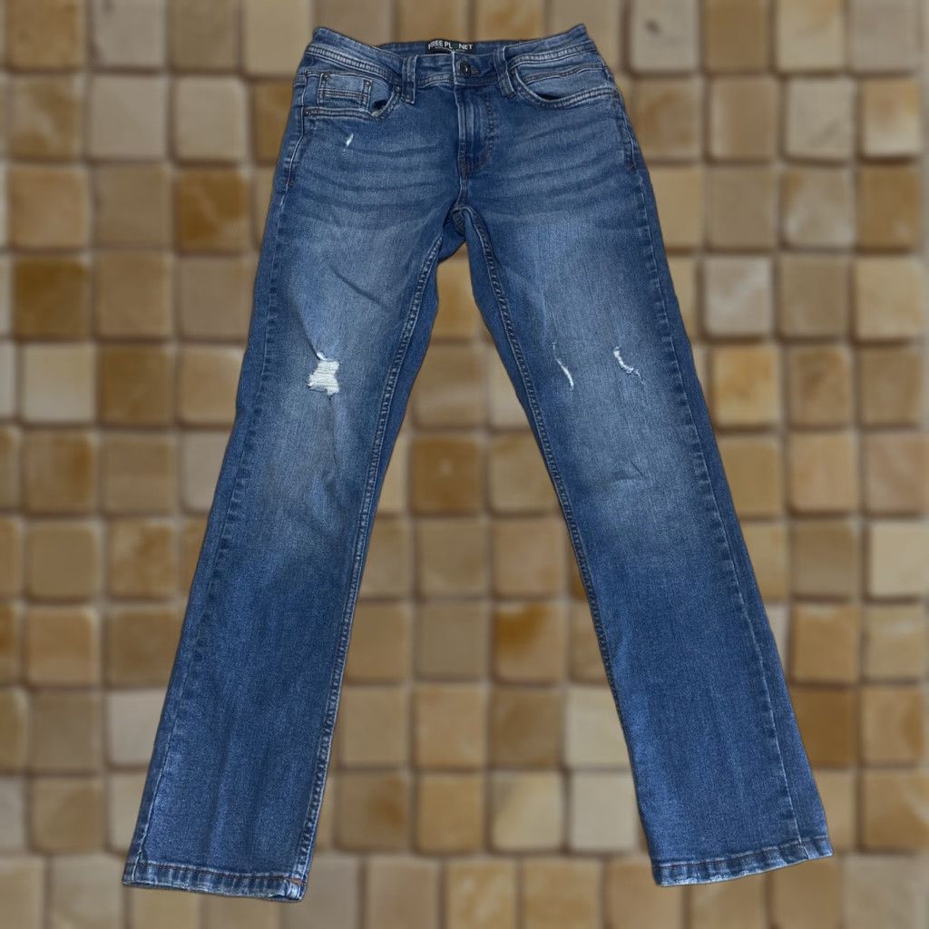 Vintage VINTAGE Free Planet Jeans Men Size 28x30 Medium Wash Straight Leg Denim Cotton 90s Fashion Size US 28 / EU 44 - 1 Thumbnail