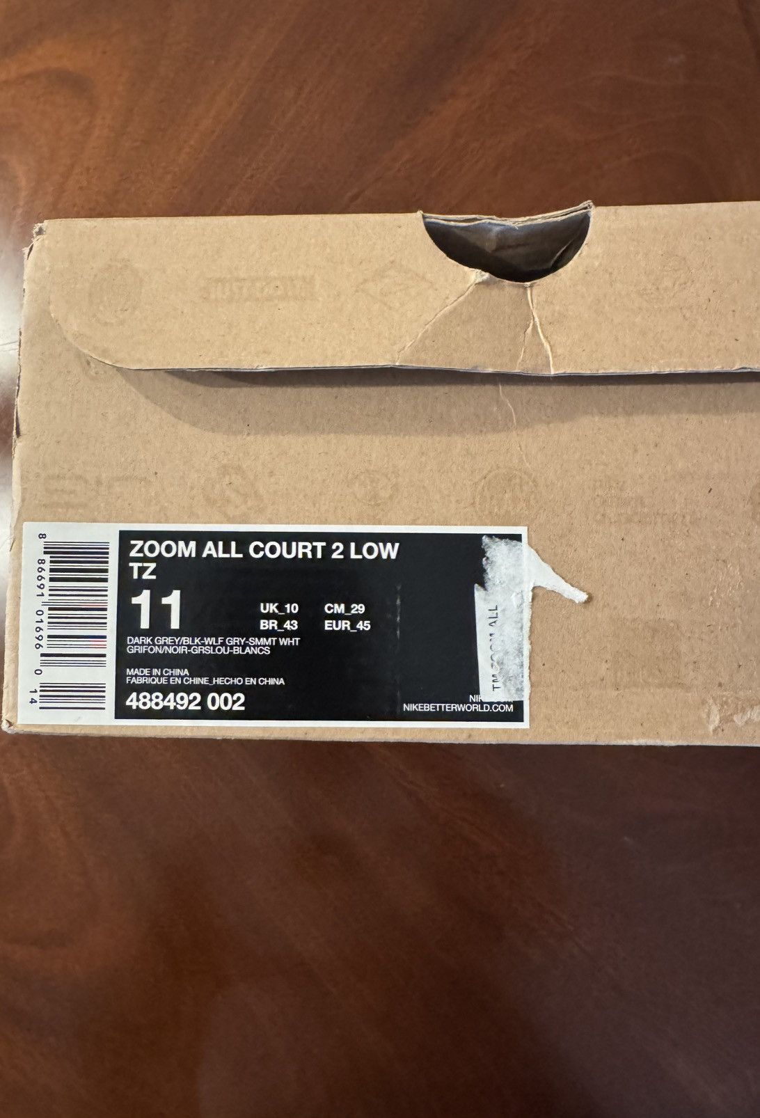 Nike Nike Zoom All Court 2 Low Fragment Leopard Gray Size US 11 / EU 44 - 6 Thumbnail