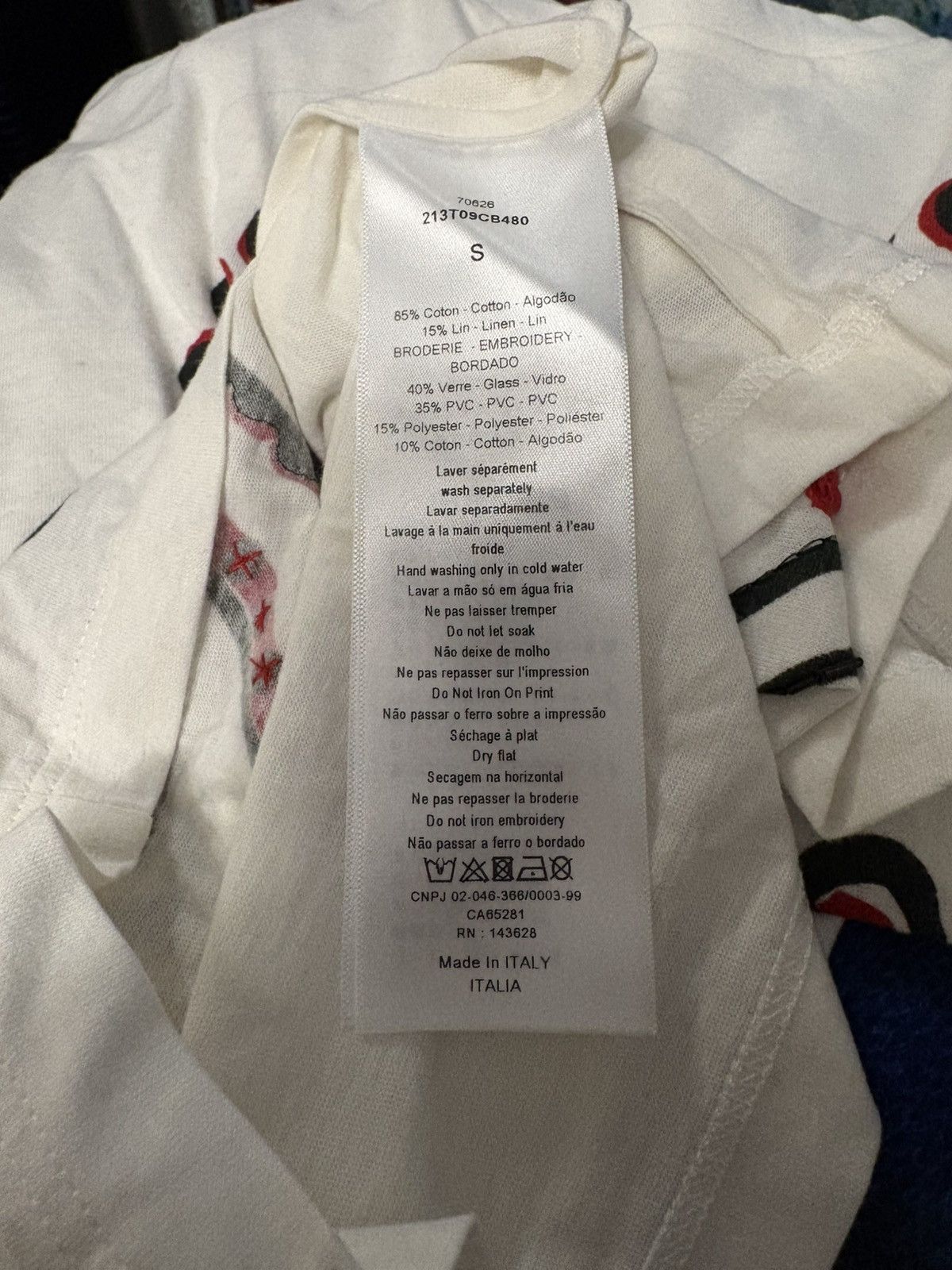 Dior Sequin-Embellished T-Shirt in White SZ S NWT MSRP $1500 Size S / US 4 / IT 40 - 14 Thumbnail