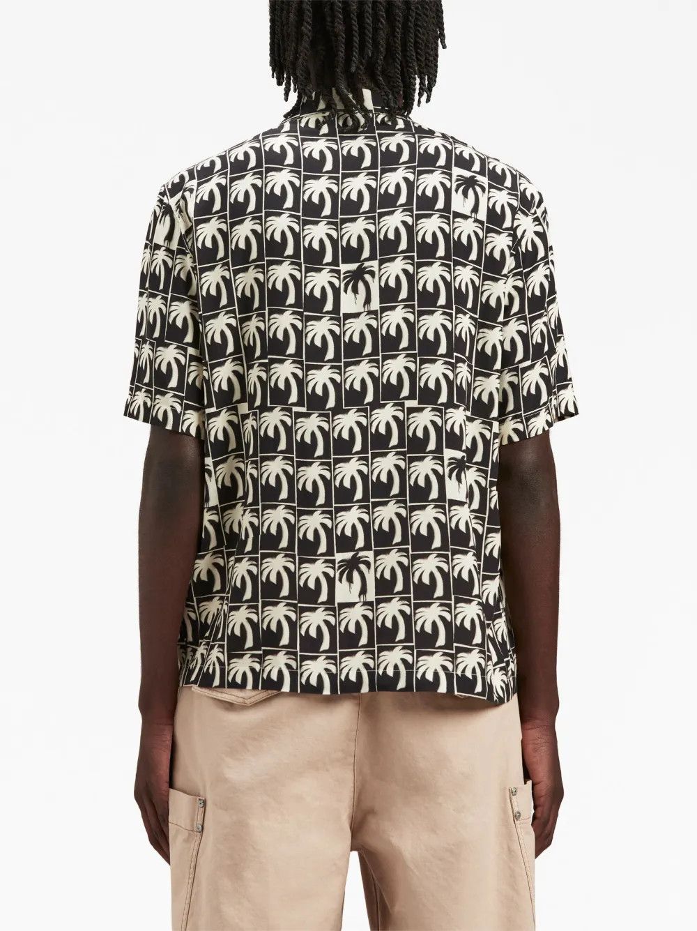 Palm Angels o1y0325 Patterned Shirt in Black/White Size US M / EU 48-50 / 2 - 5 Thumbnail