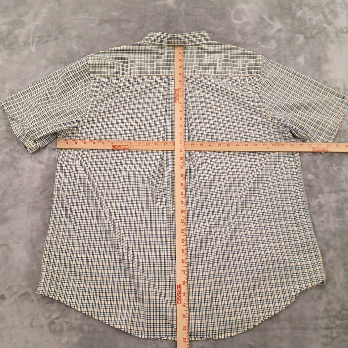 Haggar Haggar Shirt Men 2XLT Green Plaid Short Sleeve Button-Down Stretch Shirt Size US XXL / EU 58 / 5 - 5 Thumbnail