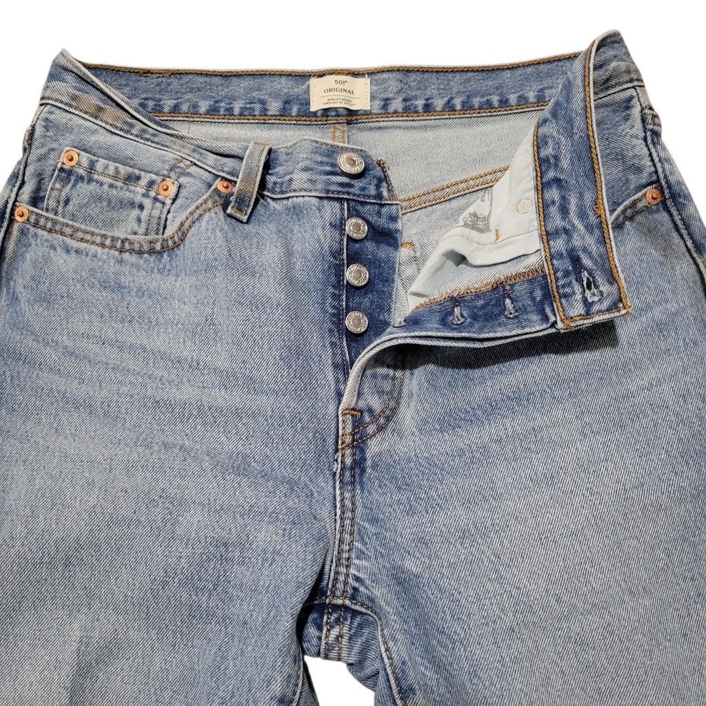 Levi's Levi's 501 Original Distressed Button-Fly Frayed Jean 28/30 Size 28" / US 6 / IT 42 - 10 Thumbnail
