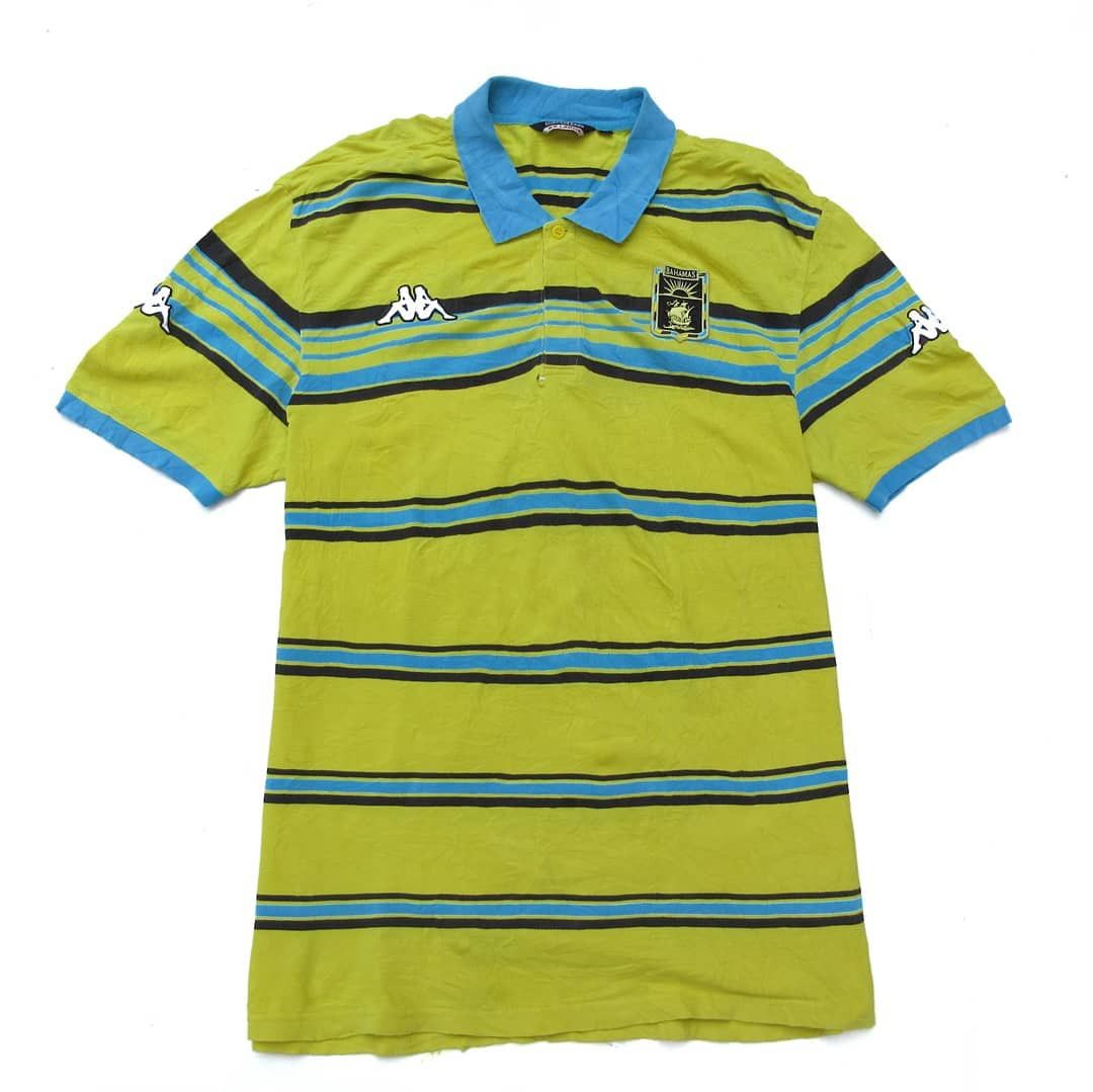 Kappa KAPPA BAHAMAS POLO SHIRT YELLOW WITH BLUE STRIPES BIG SIZE M Size US XXL / EU 58 / 5 - 1 Thumbnail