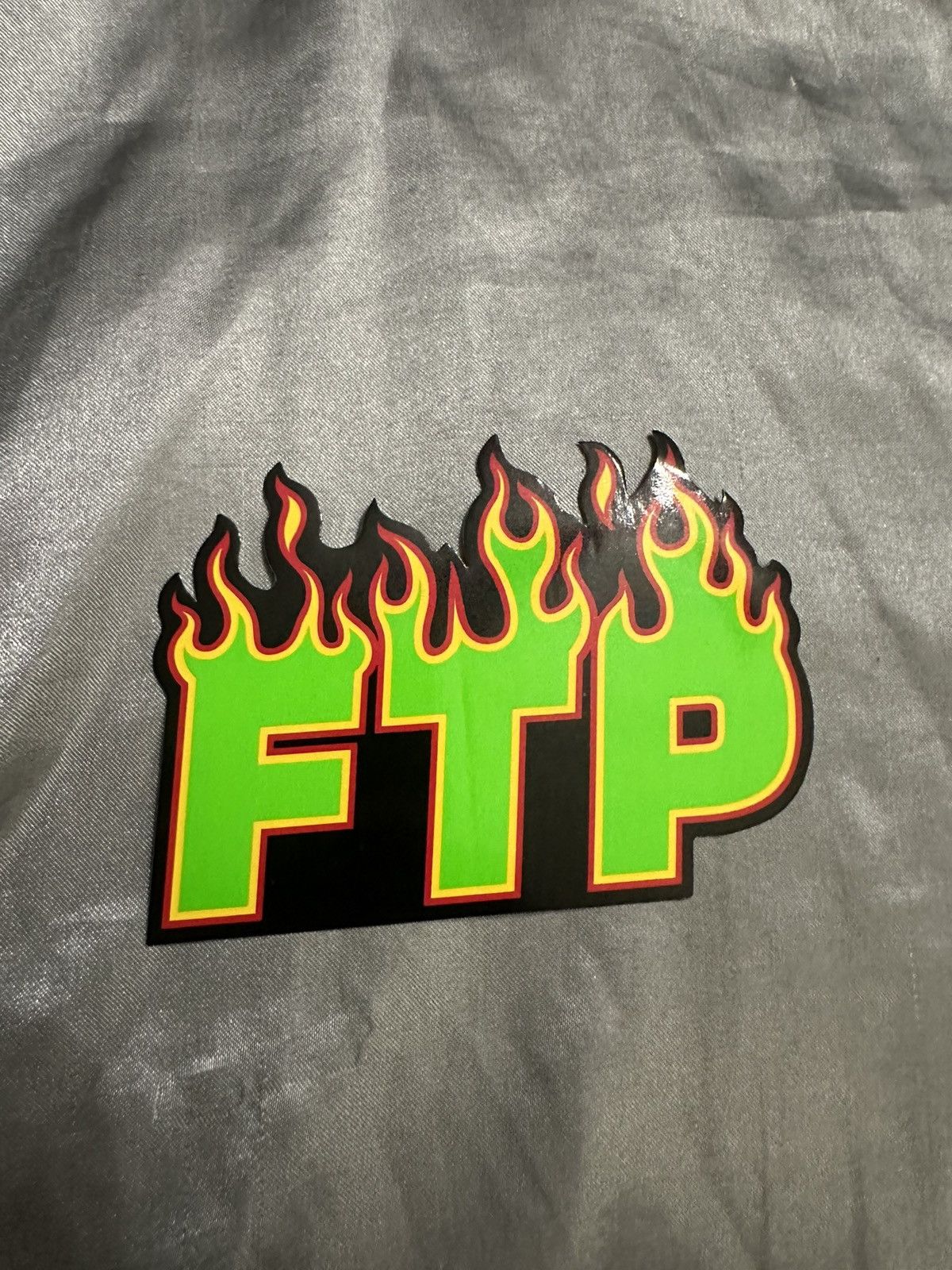 Fuck The Population FTP X Thrasher flame sticker Size ONE SIZE - 1 Preview