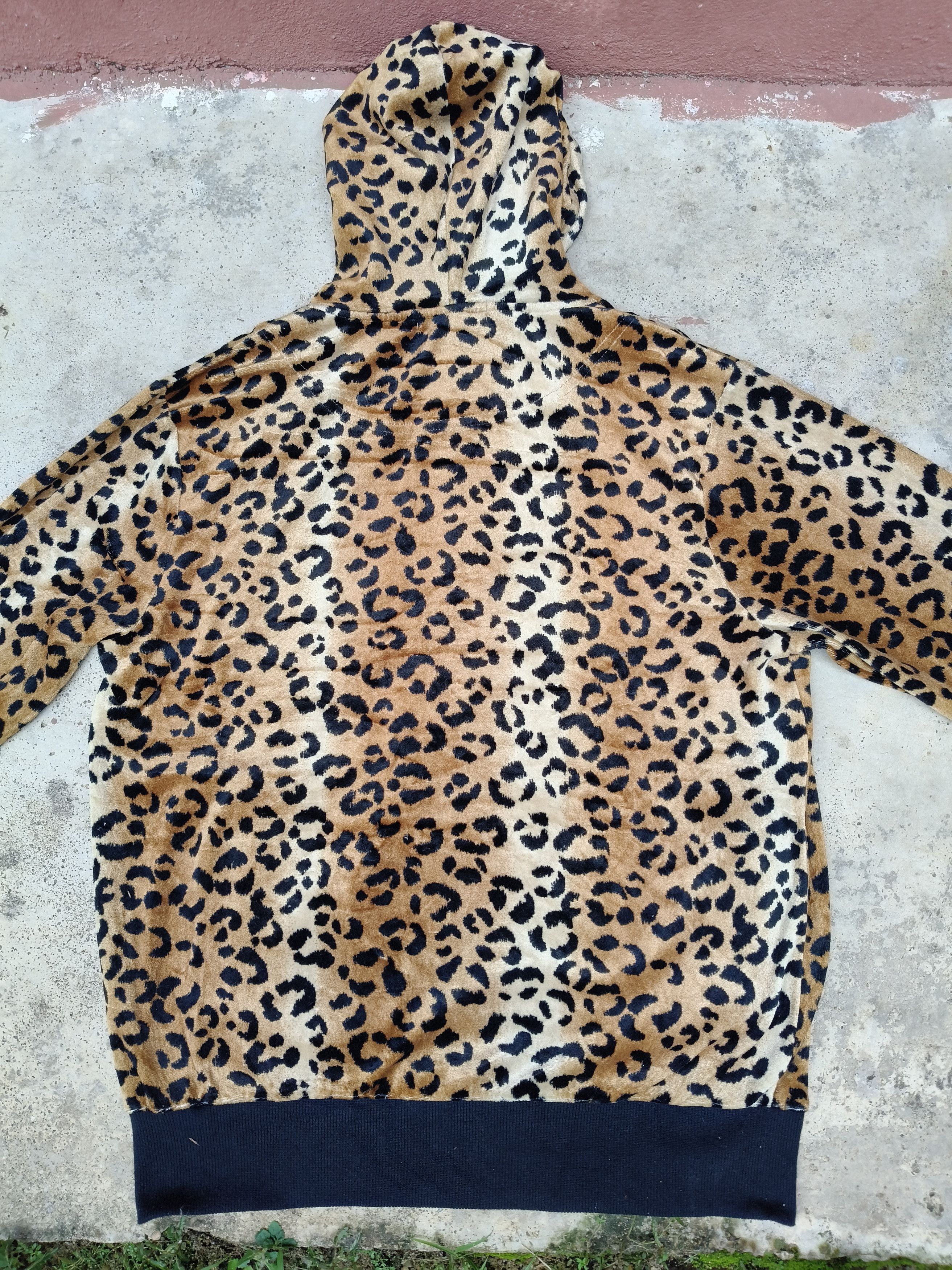 Japanese Brand Flash Blue Zipper Full Leopard Design Size L / US 10 / IT 46 - 6 Thumbnail