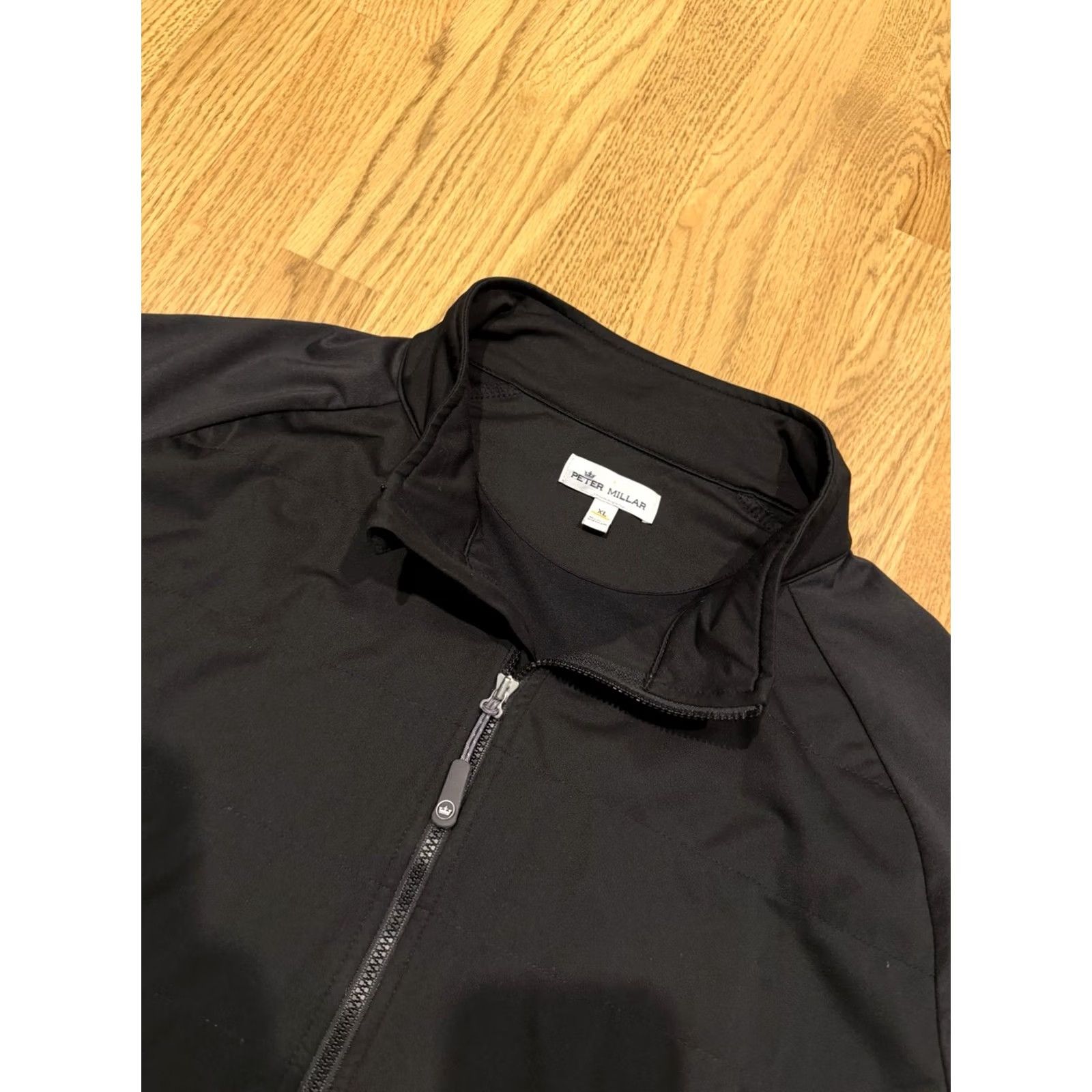 Peter Millar Peter Millar Fleece Jacket Men’s Size XL Black Full Zip Sweater Whisper Rock Size US XL / EU 56 / 4 - 3 Thumbnail