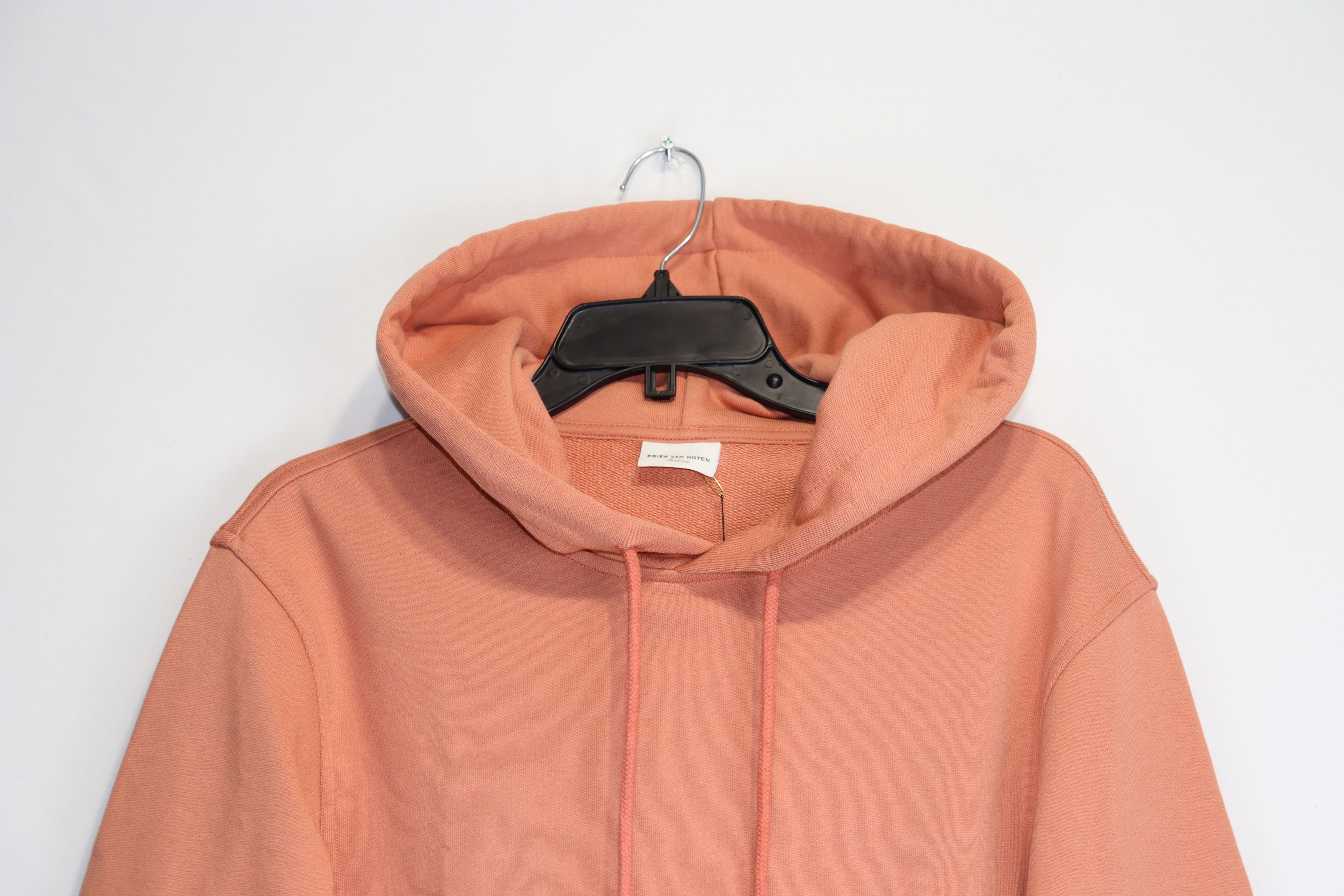 Dries Van Noten o1rshd1 Medium Weight Cotton Terry Hoodie in Salmon Size US M / EU 48-50 / 2 - 3 Thumbnail