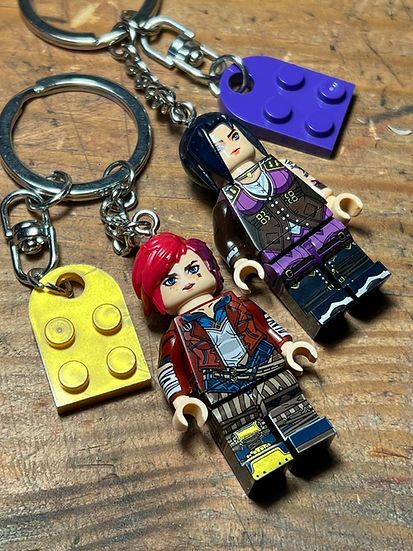Cartoon Network × Handmade irritated studio arcane caitlyn vi anime keychain minifigure Size ONE SIZE - 3 Thumbnail