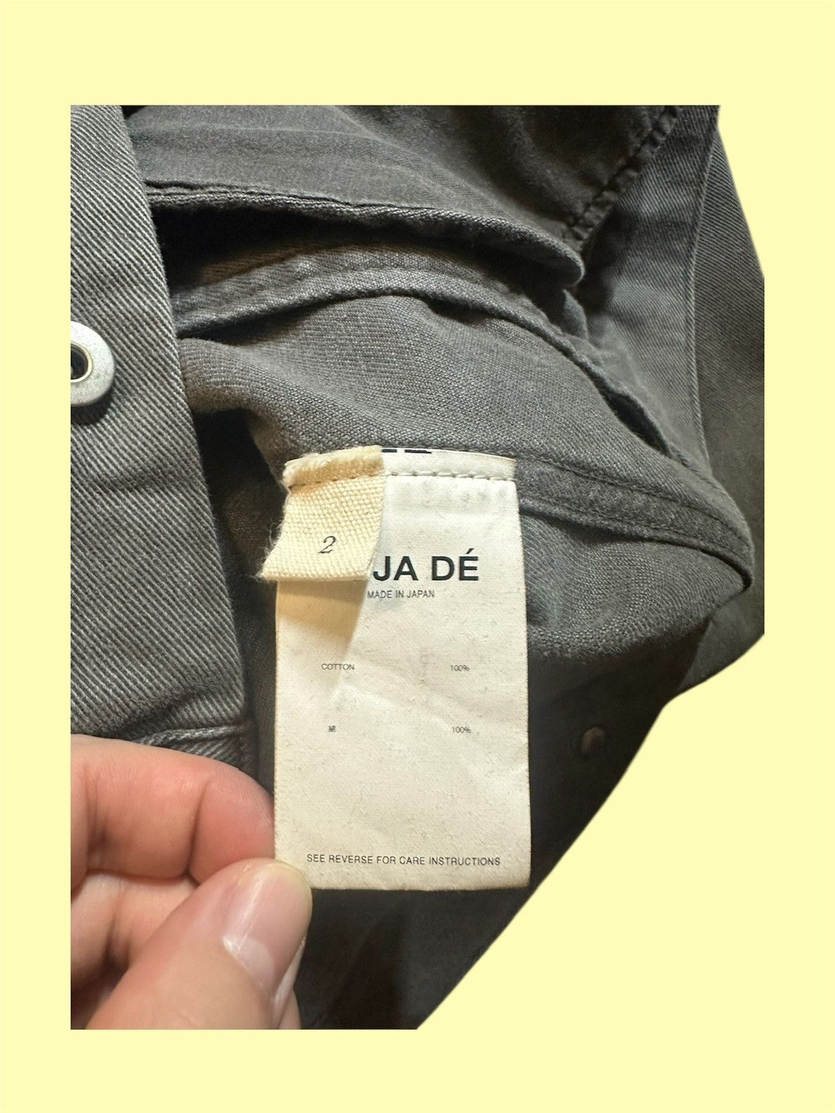 Vuja De Vuja De Denim Jacket size 2 grey Size US M / EU 48-50 / 2 - 4 Thumbnail