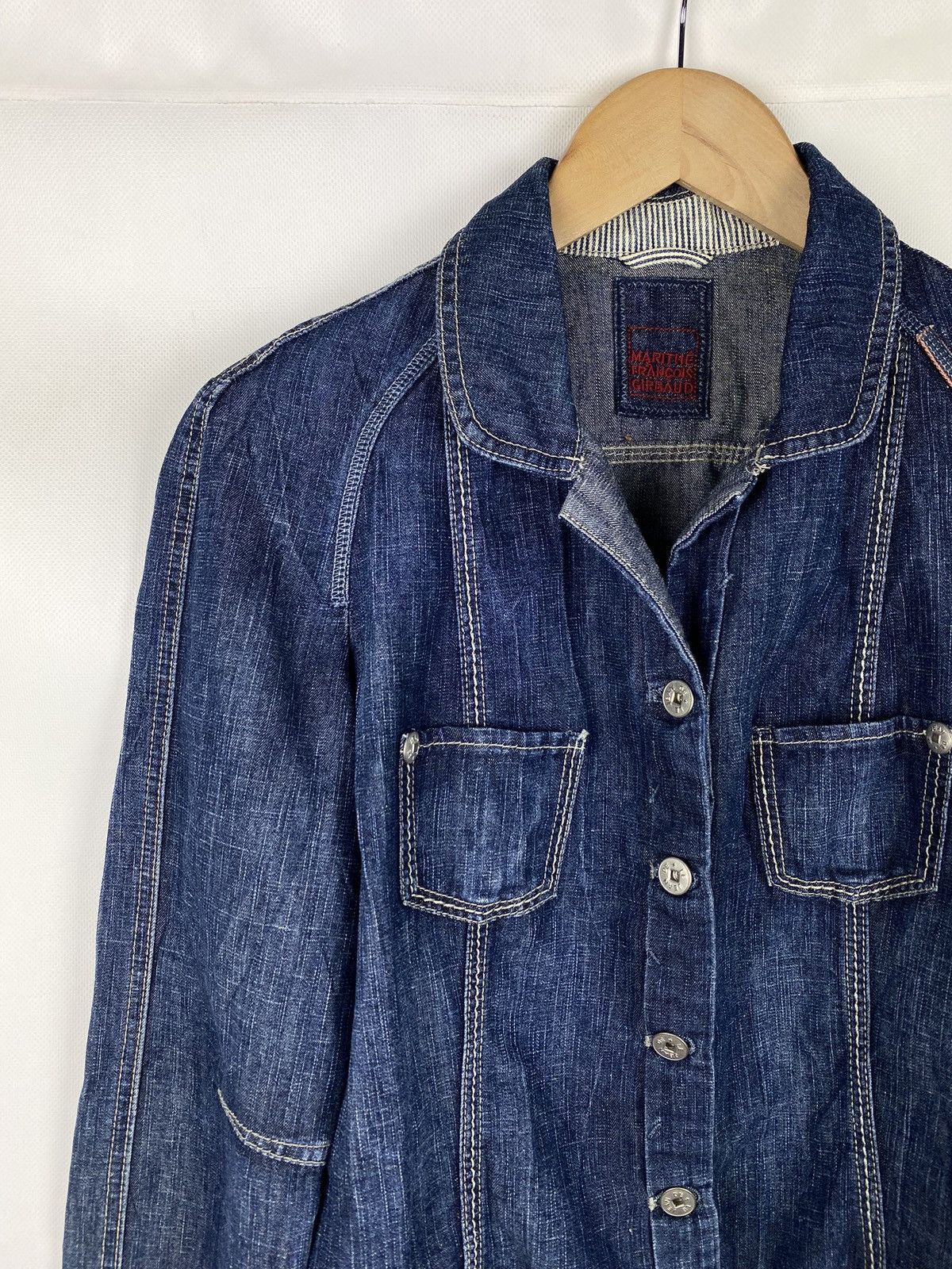 Marithe + Francois Girbaud Marithe Francois Girbaud ladies avant-garde denim jacket Size M / US 6-8 / IT 42-44 - 4 Thumbnail