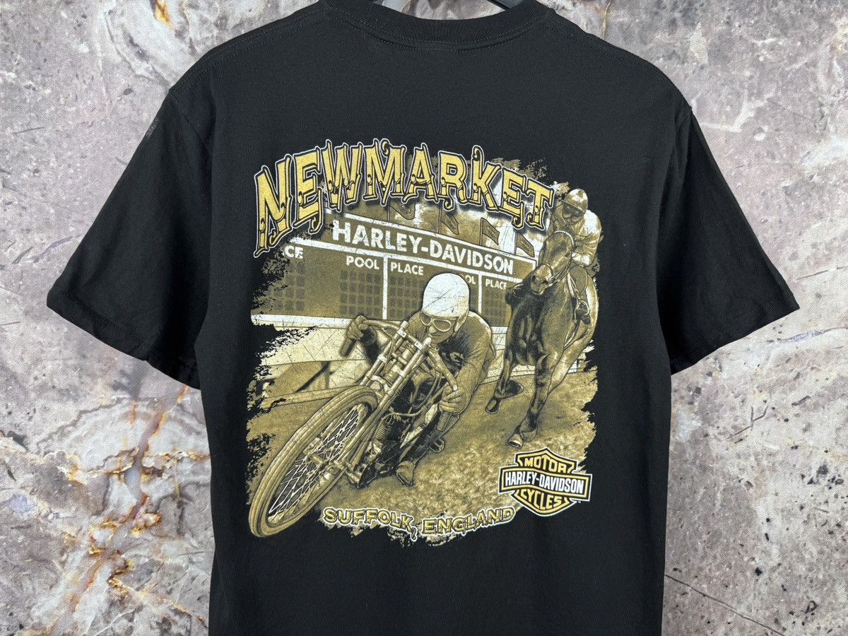 Harley Davidson Harley Davidson Skull Graphic TShirt Newmarket England Black Size US M / EU 48-50 / 2 - 12 Thumbnail