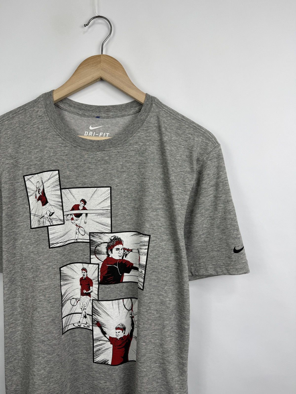 Nike 🎾🇨🇭 Nike Roger Federer RF Tennis Dri-Fit T-Shirt Rare Retro Size US M / EU 48-50 / 2 - 3 Thumbnail