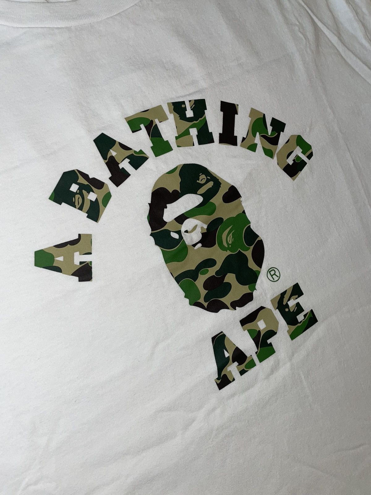 Bape ABC Camo College Tee Men’s Size XXL Brand New