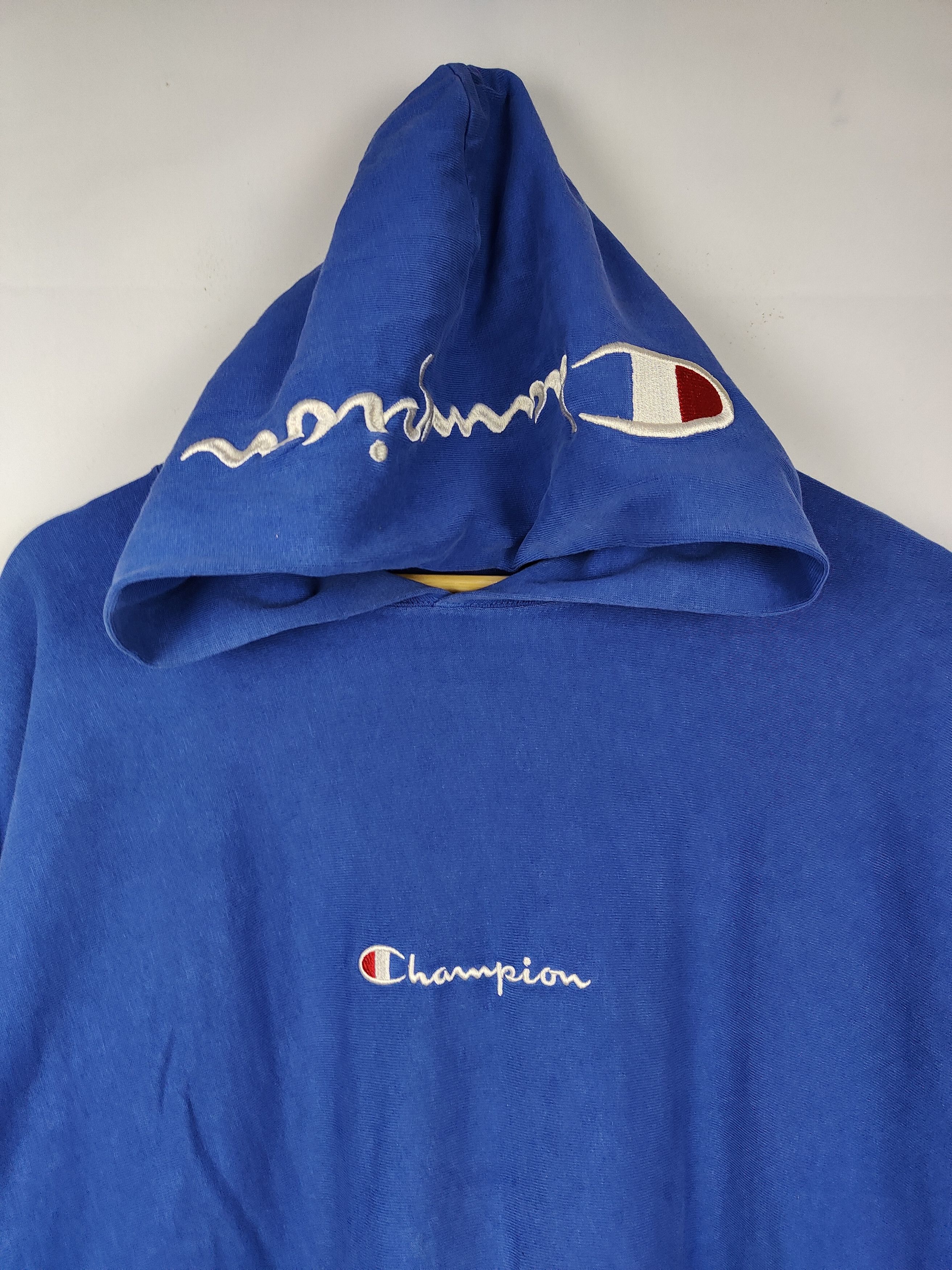 Champion × Vintage Vintage 90s Champion Reverse Weave Hoodie Size US XL / EU 56 / 4 - 2 Thumbnail