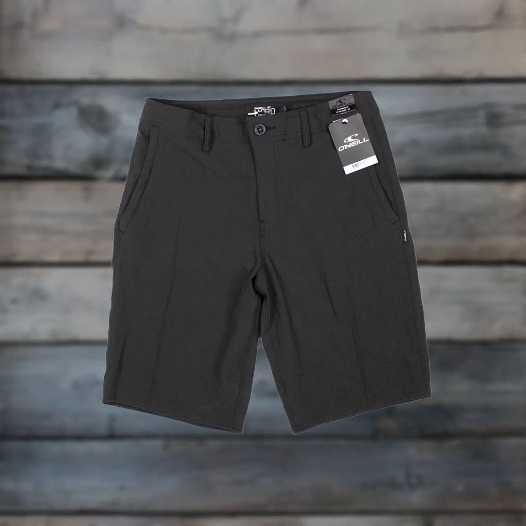O'Neill O'Neill Men's Loaded 2.0 Hybrid Shorts 30 x 11" Black Heather Regular Athletic Pockets Stretch Zip Beach Golf Hiking Activewear Size US 30 / EU 46 - 1 Thumbnail