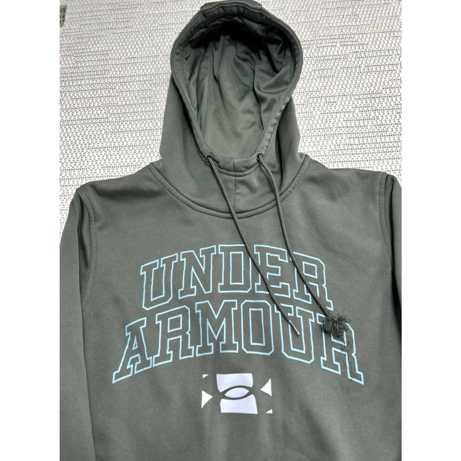 Under Armour Under Armour Rival Fleece Hoodie Mens Small Green Logo Kangaroo Pocket Loose Fit Size US S / EU 44-46 / 1 - 3 Thumbnail
