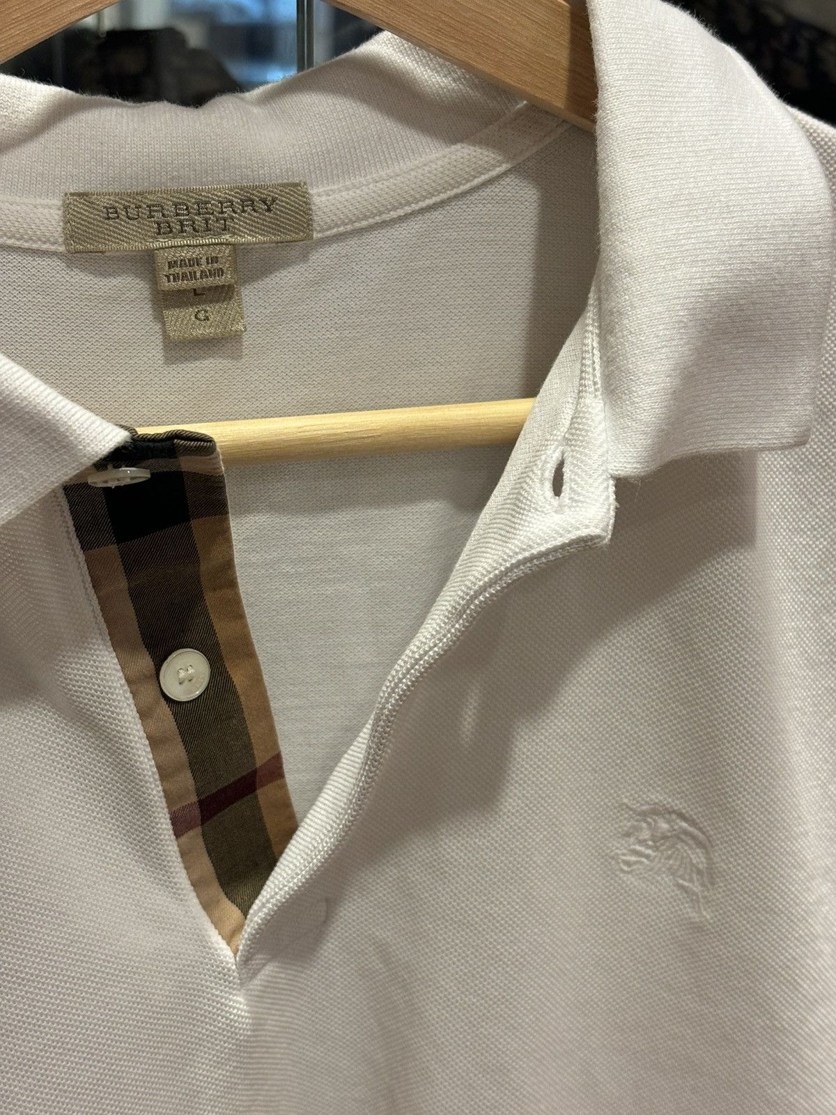 Burberry Burberry Polo Shirt Size US L / EU 52-54 / 3 - 4 Thumbnail