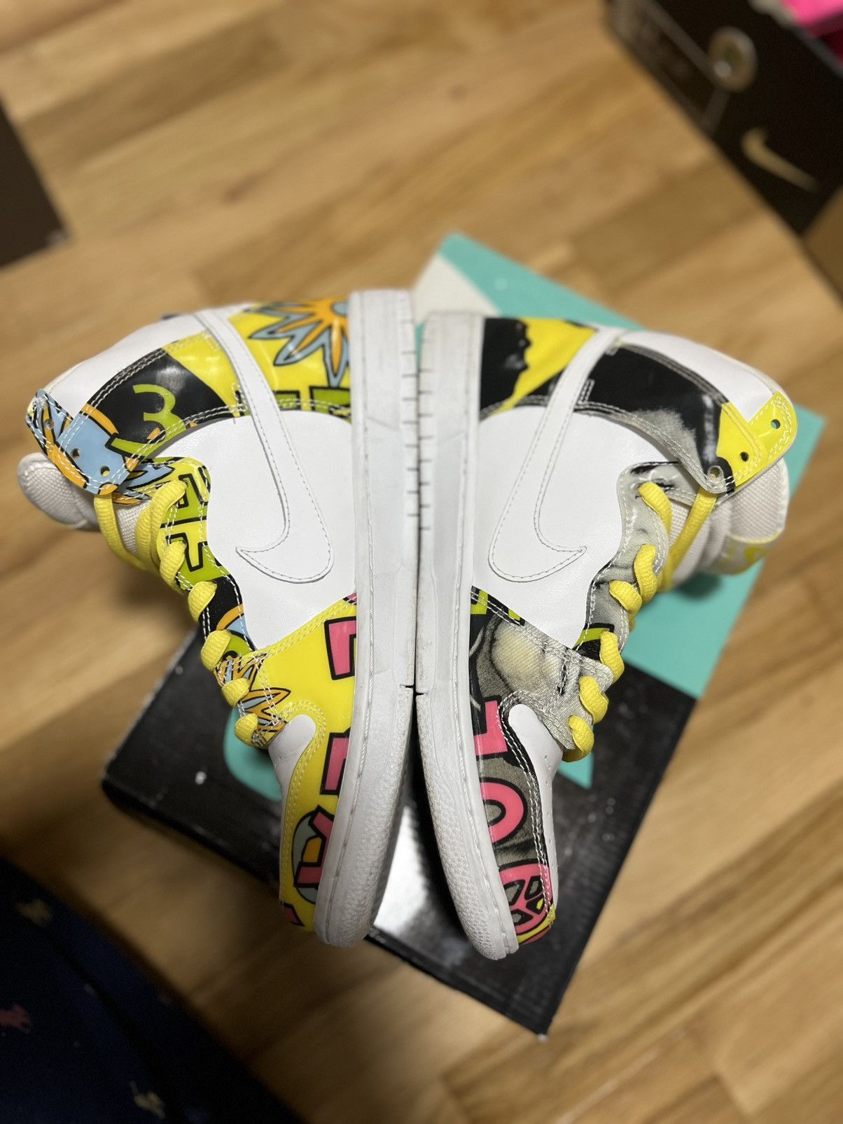 Nike Nike SB Dunk High “De La Soul” QS Size 8.5 Size US 8.5 / EU 41-42 - 5 Thumbnail