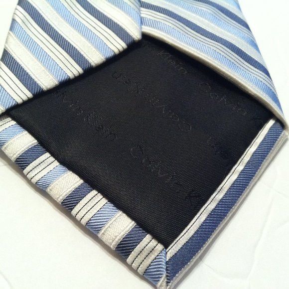 Calvin Klein CALVIN KLEIN MEN'S NEW 100%SILK TIE WIDTH: 3 1/2" Size ONE SIZE - 5 Thumbnail