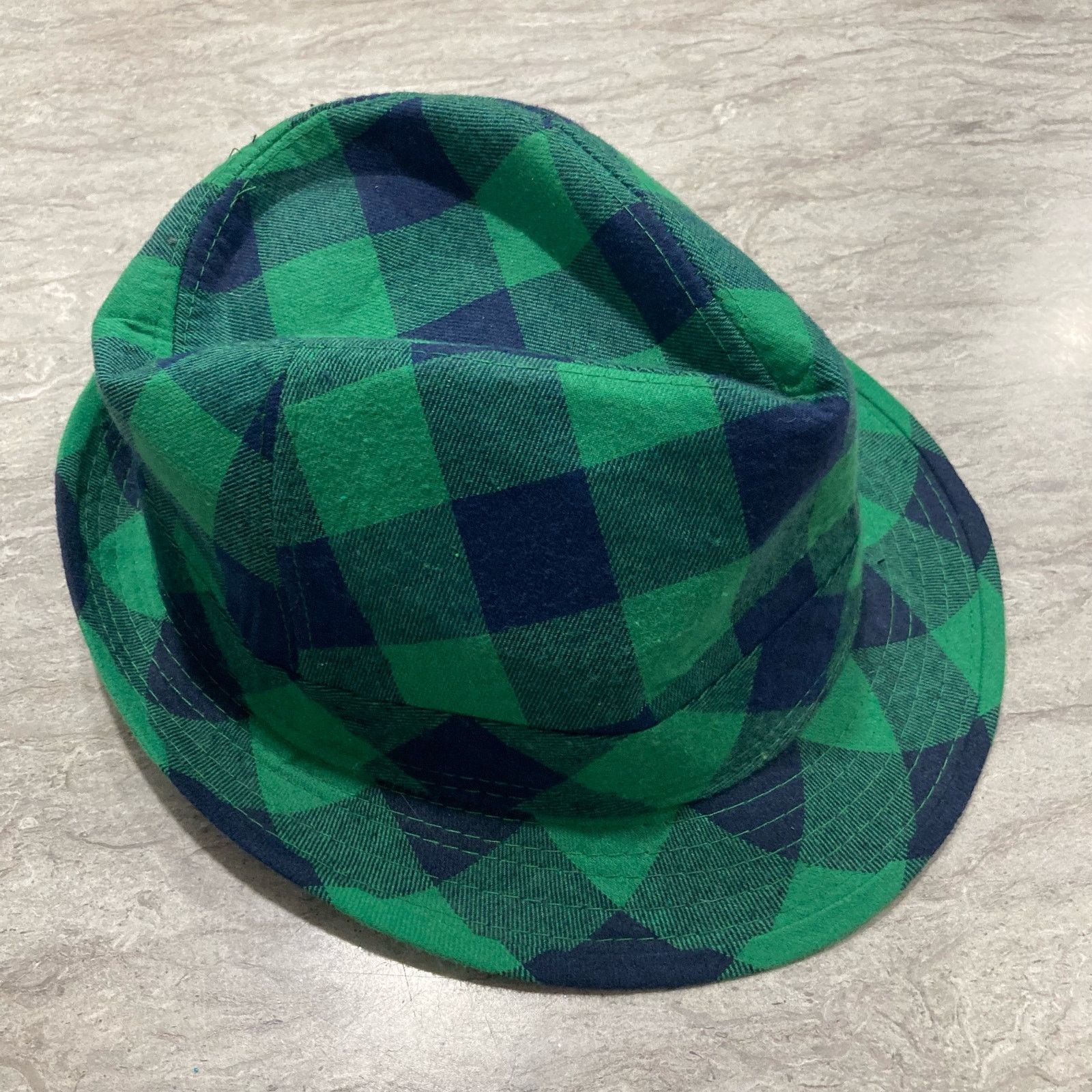 NHL Chicago Blackhawks St. Patrick's Day Green Plaid Fedora Hat Size ONE SIZE - 6 Thumbnail