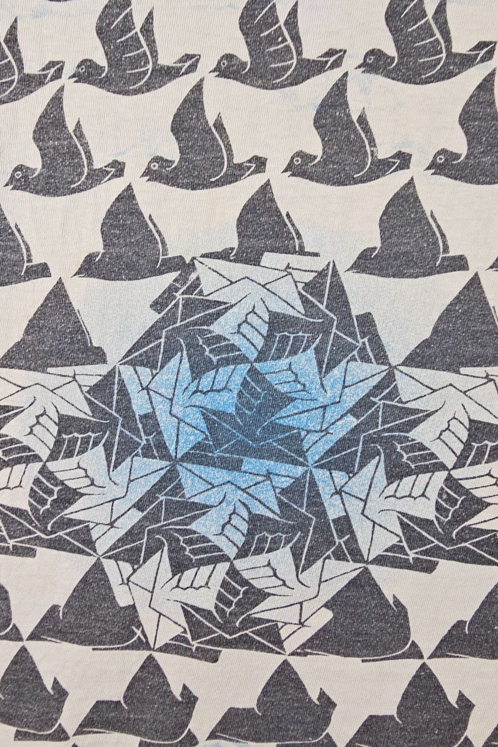 Vintage 1990s M.C. Escher AOP Wrap Tee - USA Made Size US L / EU 52-54 / 3 - 16 Thumbnail
