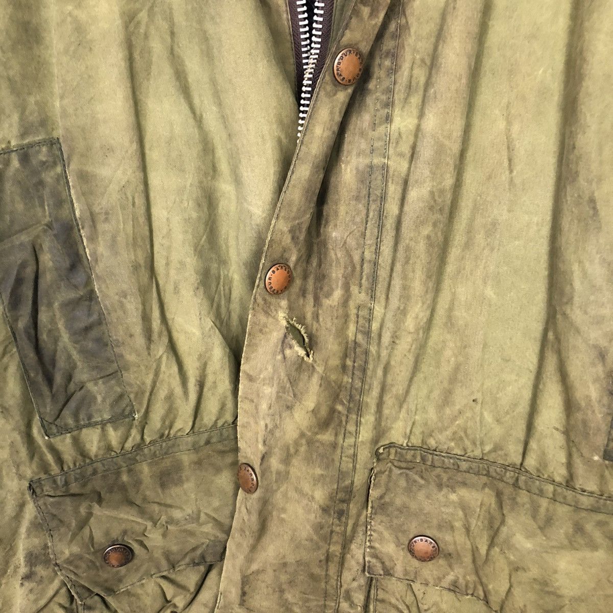 Barbour 🔥VINTAGE WAX JACKET SURVIVAL BARBOUR ENGLAND BLANKET Size US M / EU 48-50 / 2 - 19 Thumbnail