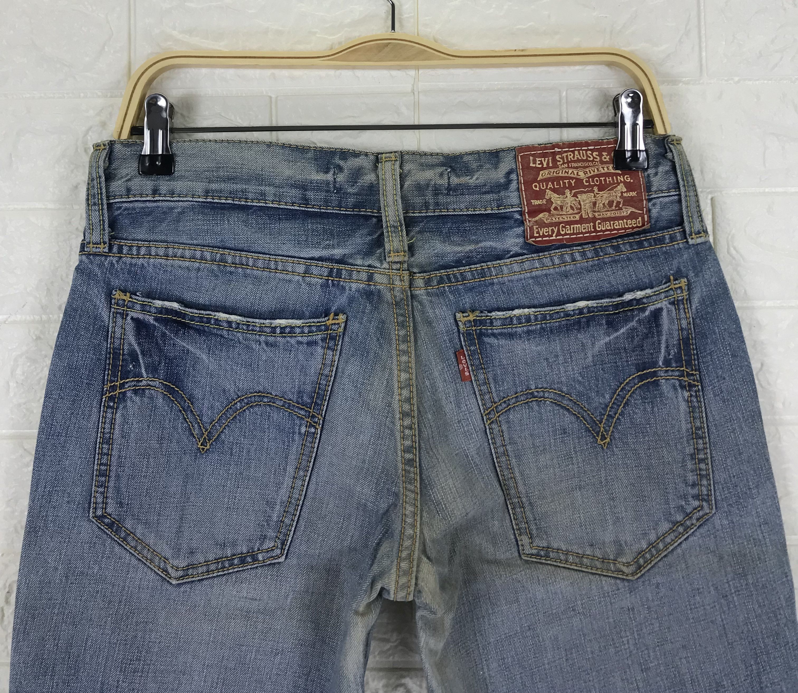 Levi's Vintage Levi's 502 Blue Wash Jeans Size 29" - 6 Thumbnail