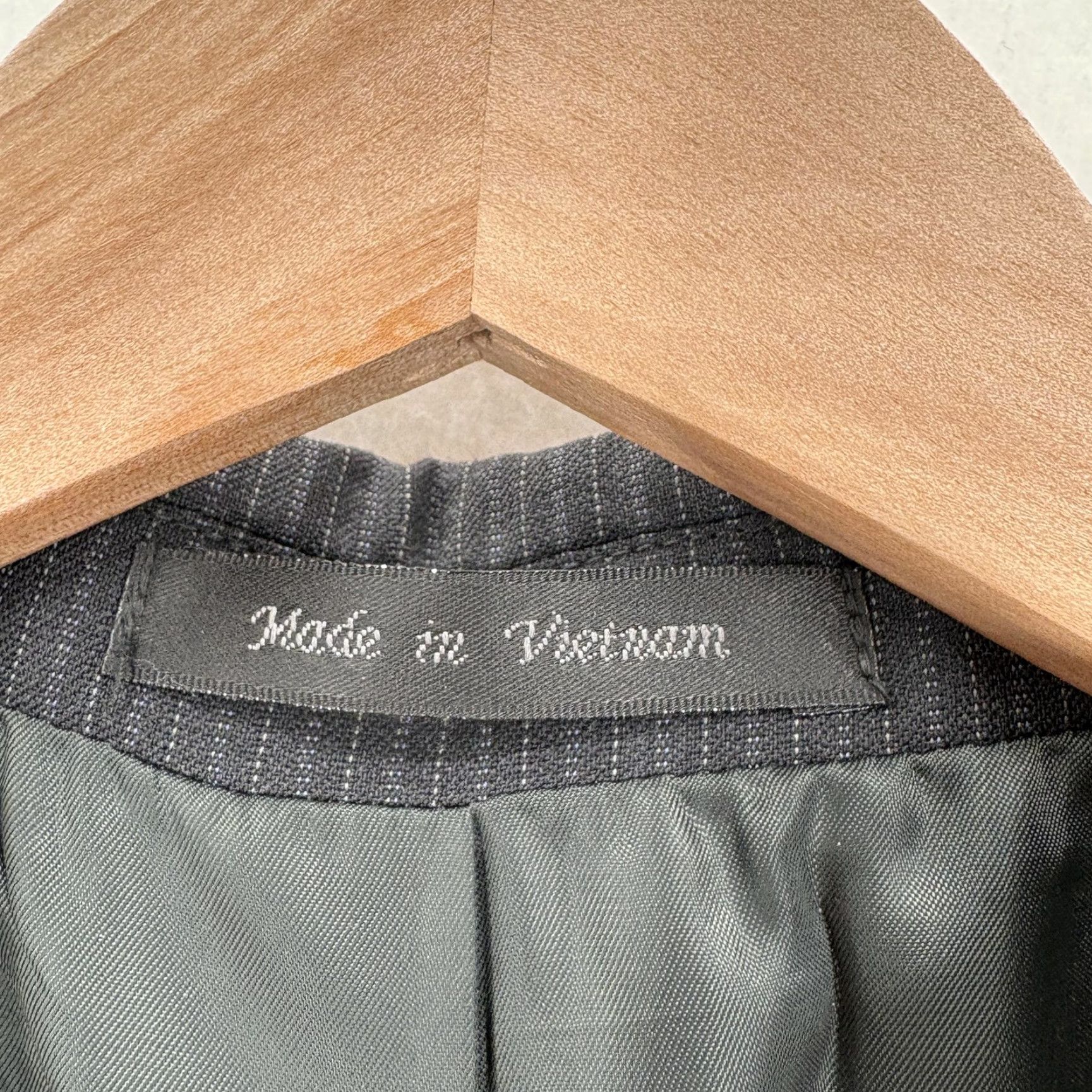 Chaps Chaps Suit Jacket Sport Coat Mens 44S Gray Pinstripe Wool Blend Two Button NWT Size 44R - 4 Thumbnail