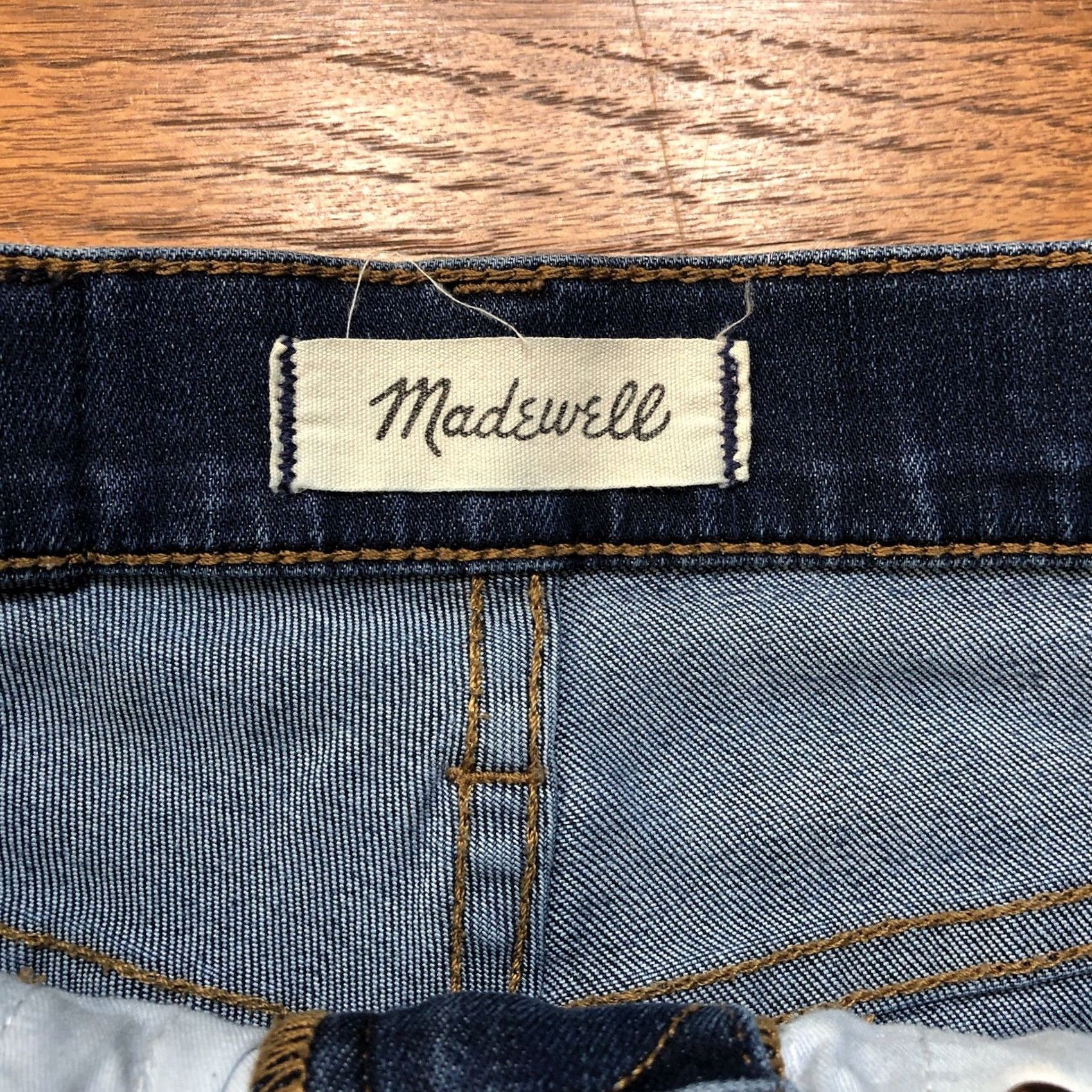 Madewell Madewell Jeans Womens 25 X 27.5 Inseam Blue 10” High Rise Skinny Denim Size 42" / US 20 - 6 Thumbnail