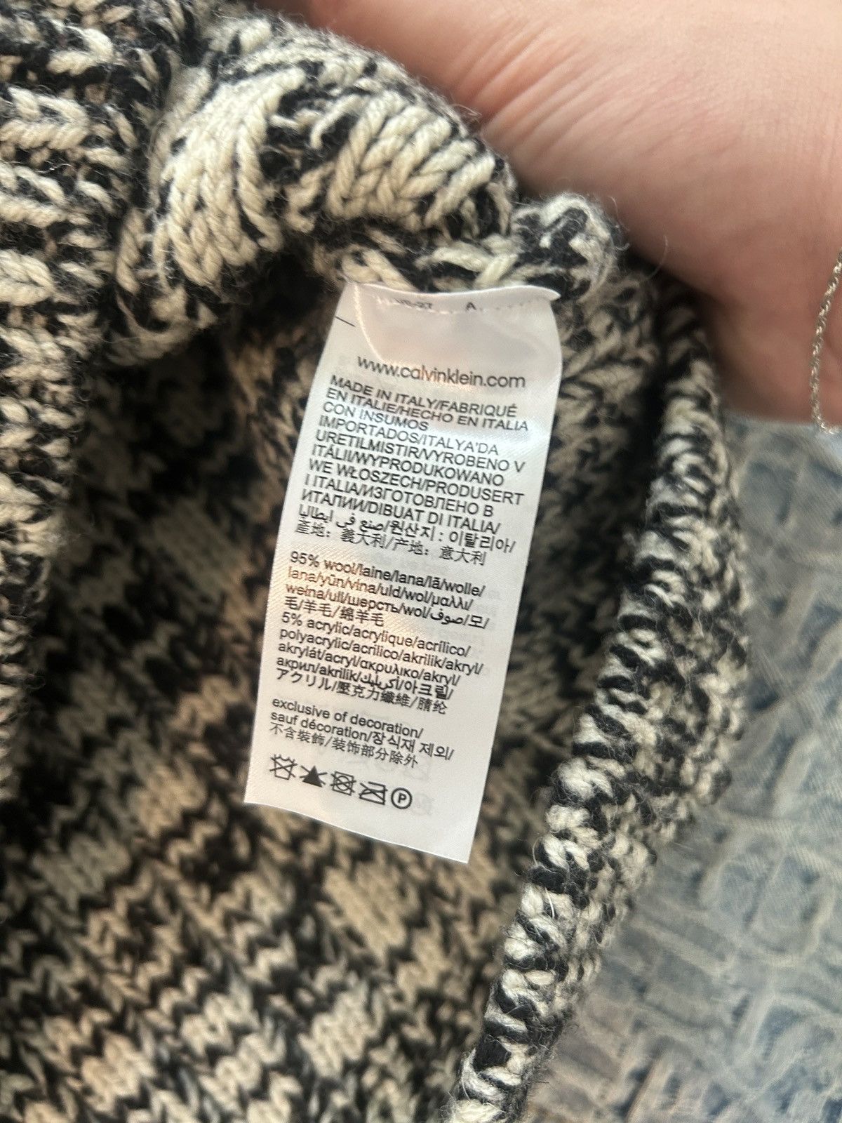 Calvin Klein 205W39NYC Orbital Velocity Raf CK Chunky Sweater Size US S / EU 44-46 / 1 - 6 Thumbnail