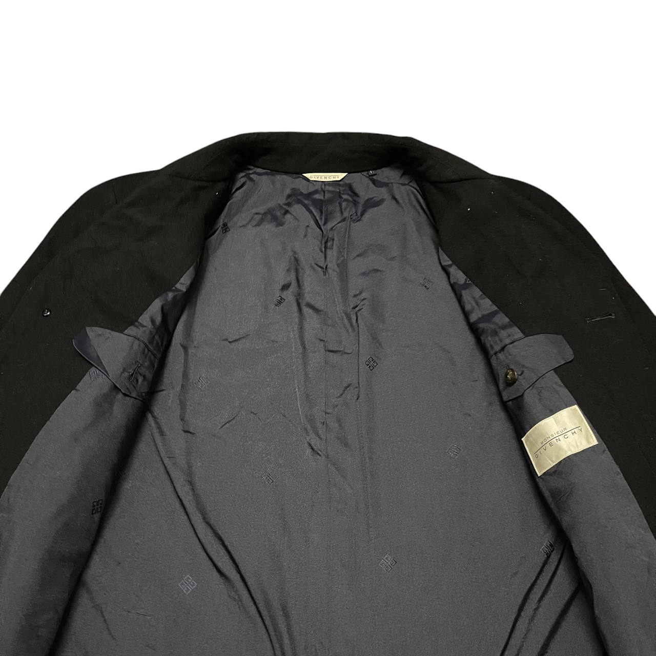 Givenchy Vintage Givenchy Monsieur Wool Long Coat Size US L / EU 52-54 / 3 - 11 Thumbnail