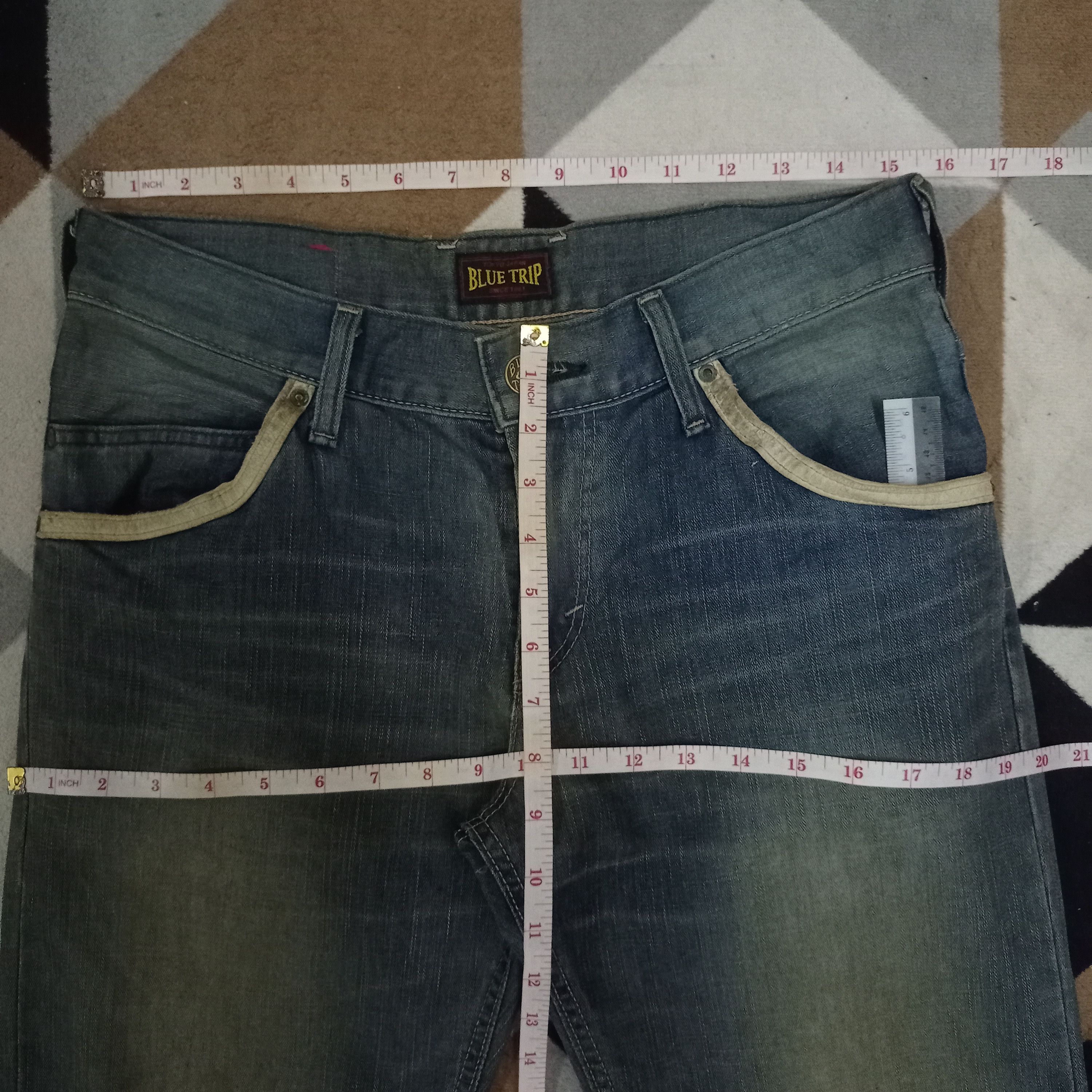Edwin Vintage Japanese Edwin Blue Trip Mud Wash Loose Jeans Size US 30 / EU 46 - 9 Thumbnail