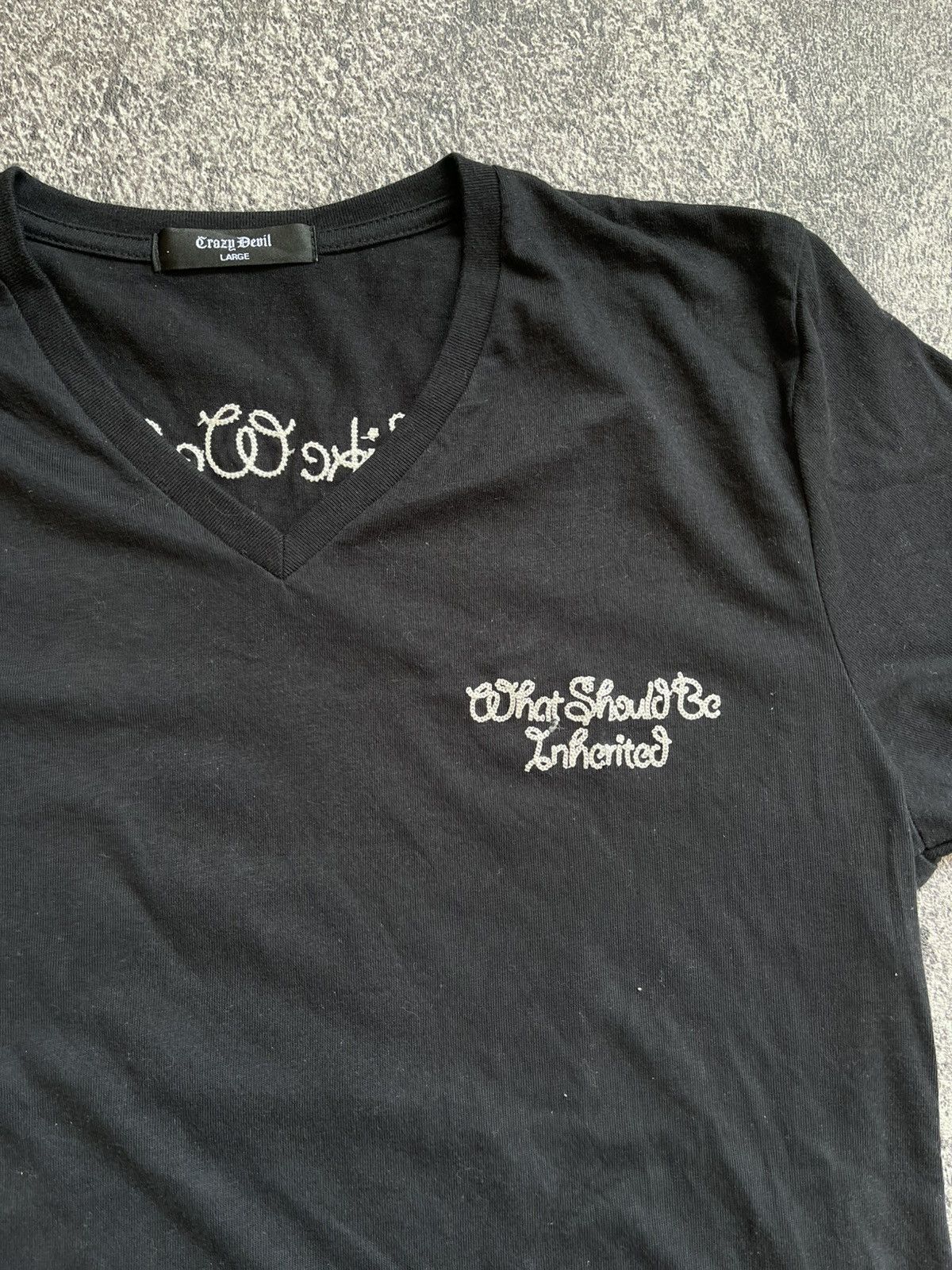 Japanese Brand Y2k crazy devil ifsixwasnije vneck tshirt Size US M / EU 48-50 / 2 - 2 Thumbnail