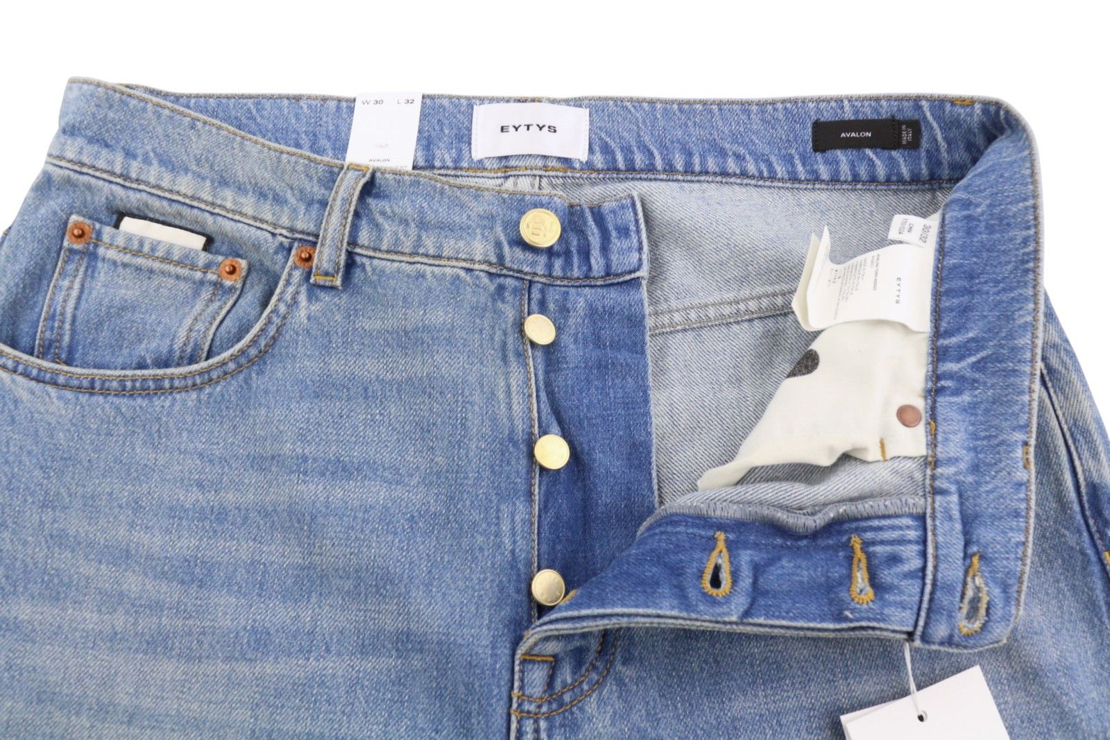 Eytys AVALON TORN INDIGO BOOTCUT W30/L32 RRP370 88890 Size 30" / US 8 / IT 44 - 6 Thumbnail