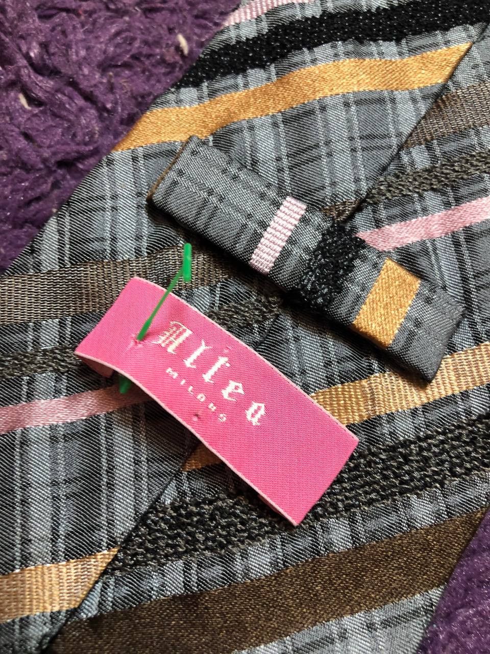 Altea Altea Monogram Wool Cravatte Tie CASUAL Size ONE SIZE - 2 Thumbnail