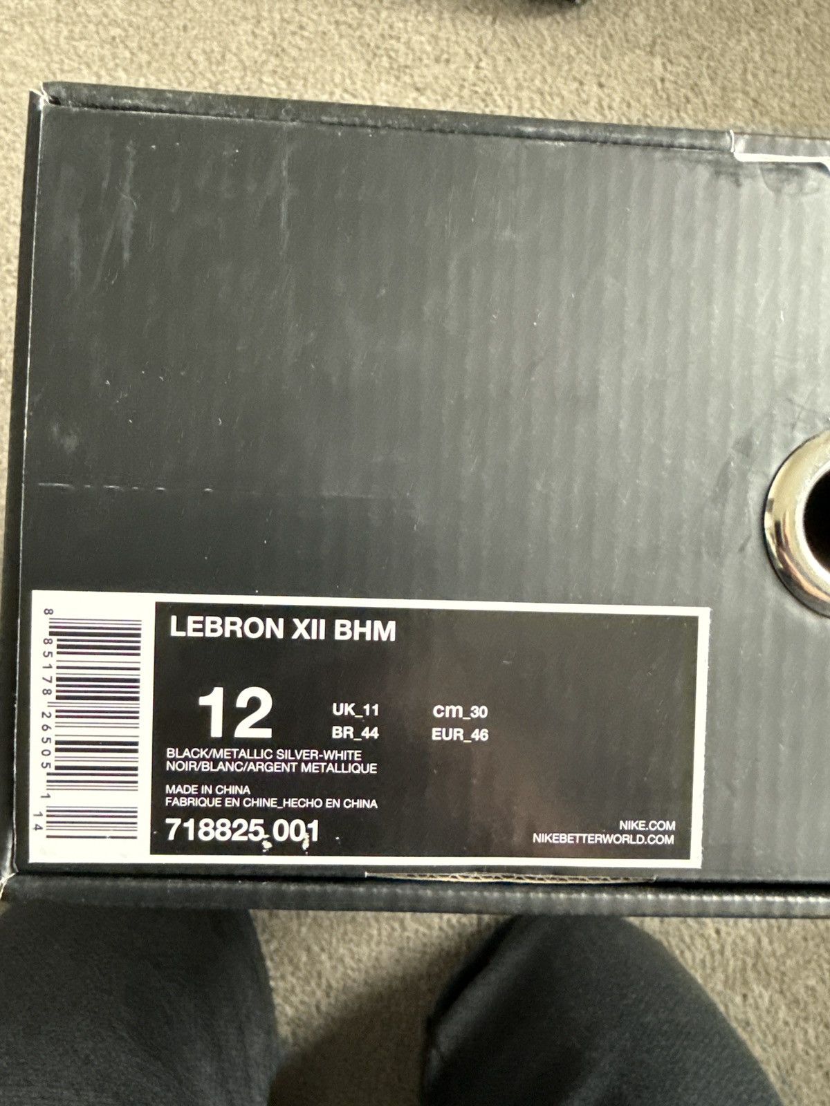 Nike Lebron XII BHM Size US 12 / EU 45 - 7 Thumbnail