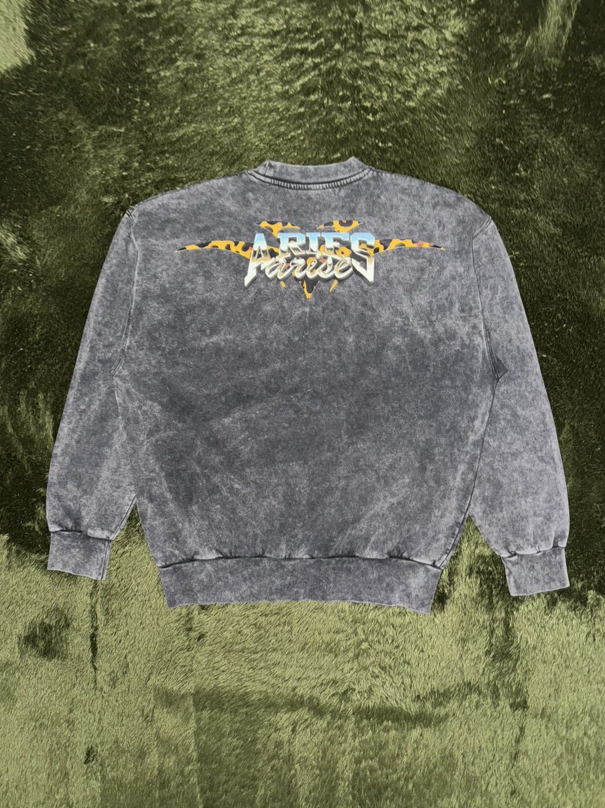 Aries [L] ARIES Stone Wash Chrome Logo Sweatshirt washed Grey Size US L / EU 52-54 / 3 - 8 Thumbnail