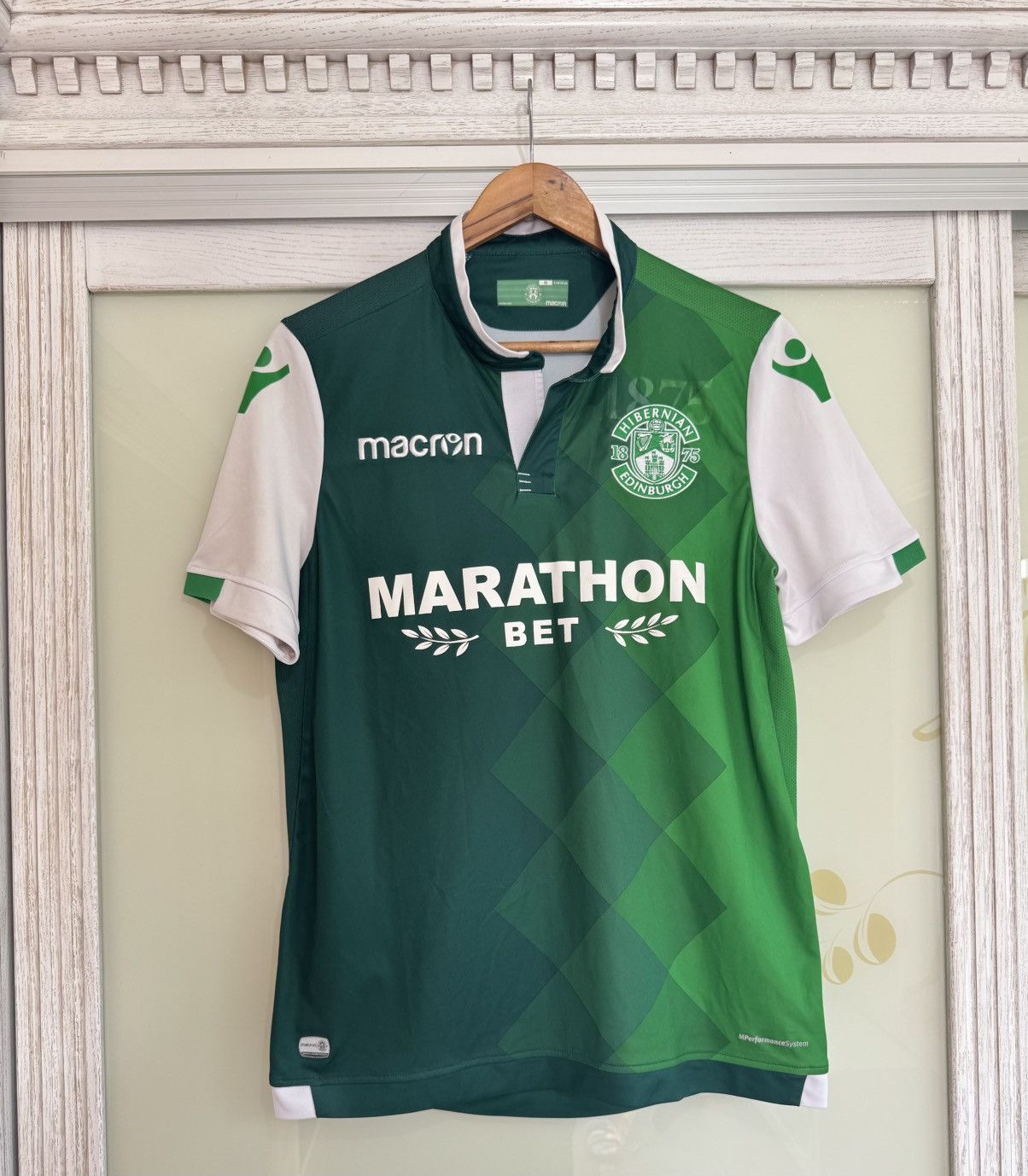 Macron Hibernian Edinburgh 2018-2019 Home Soccer Jersey Kit Shirt Size US M / EU 48-50 / 2 - 1 Thumbnail