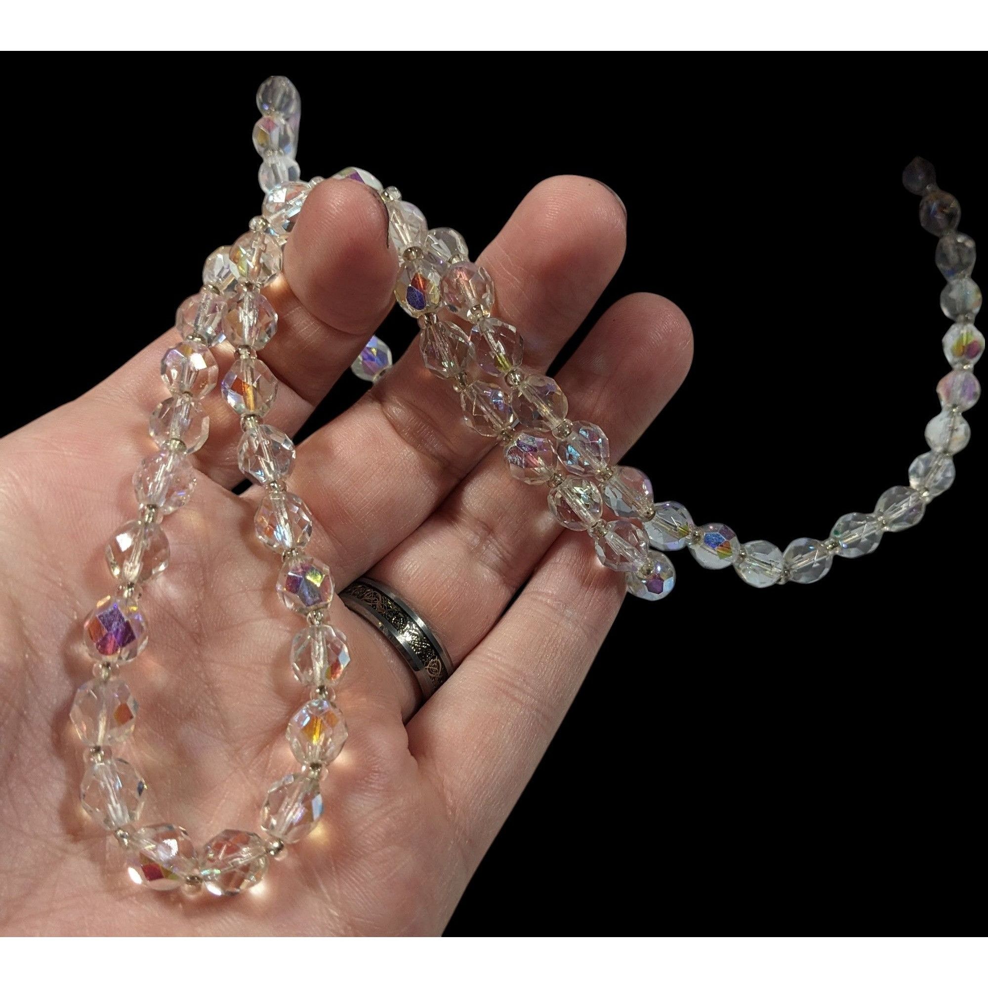 Other Whimsical Elegant Aurora Borealis Crystal Glass Beaded Neckl Size ONE SIZE - 6 Thumbnail