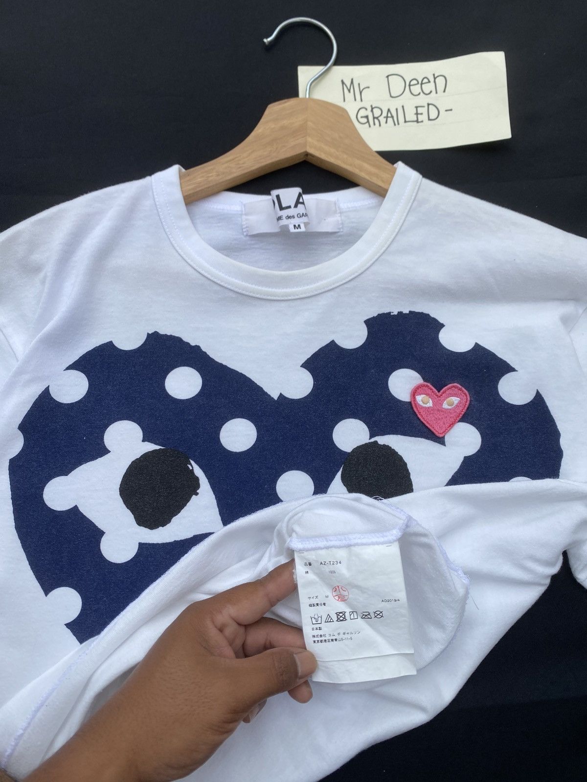 Comme des Garcons Play Comme Des Garcons T Shirt Polka Dot Big Logo Size US S / EU 44-46 / 1 - 11 Thumbnail