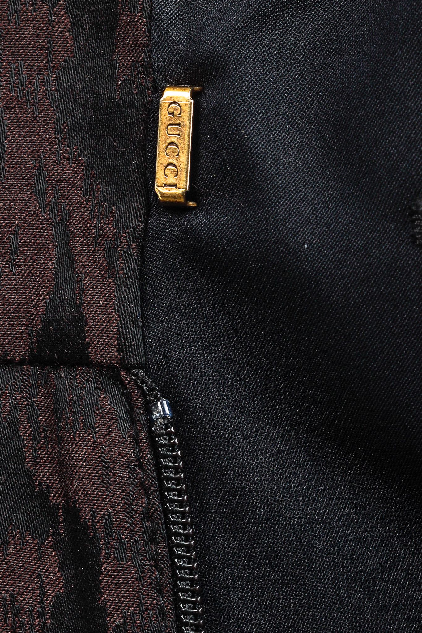 Gucci Gucci AW/12 Burgundy Floral-Jacquard Holiday Pants Size 30" / US 8 / IT 44 - 9 Thumbnail