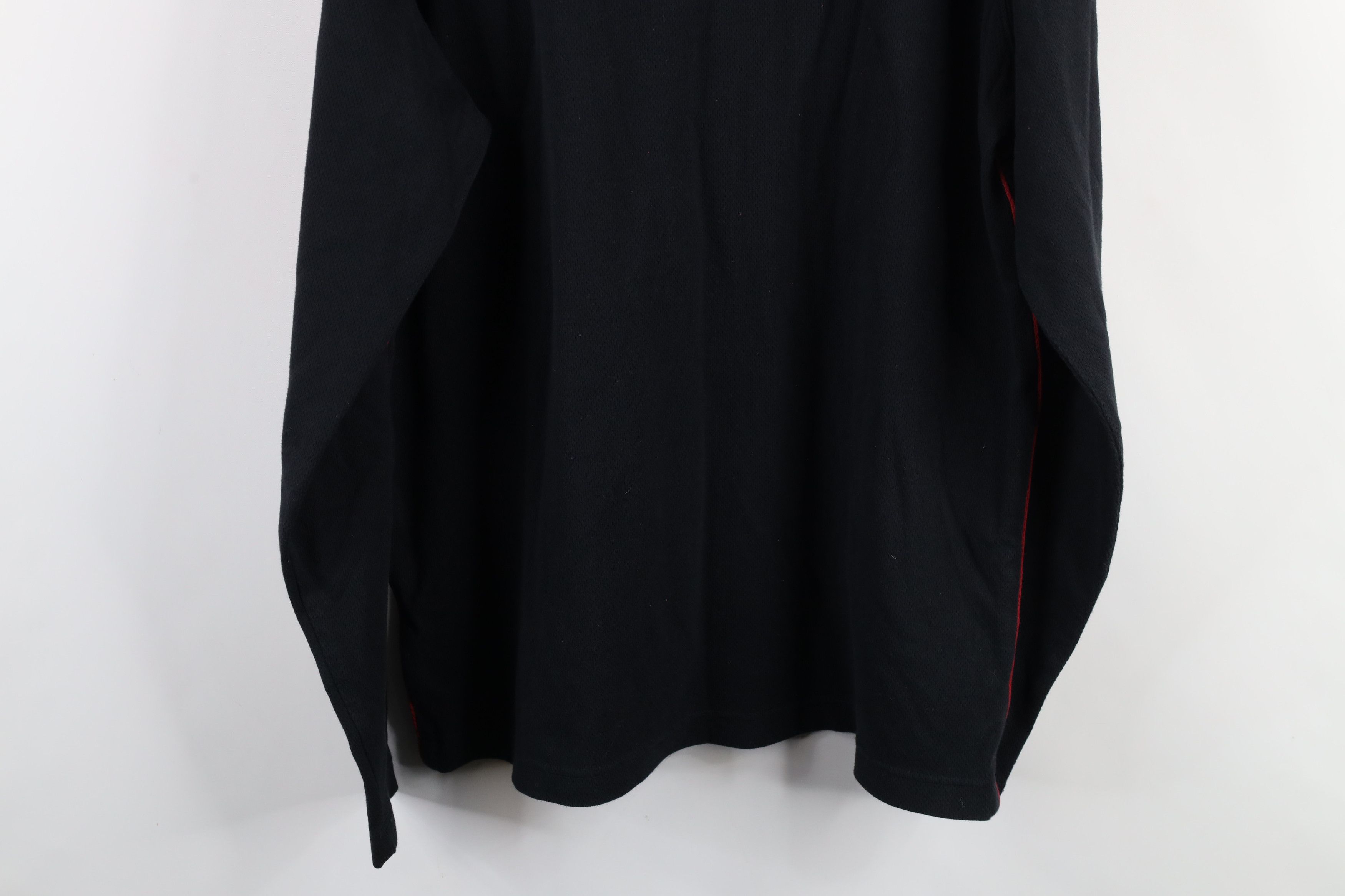 Lands' End × Vintage Vintage Lands End Thermal Knit Half Zip Sweater Black Size US L / EU 52-54 / 3 - 11 Thumbnail