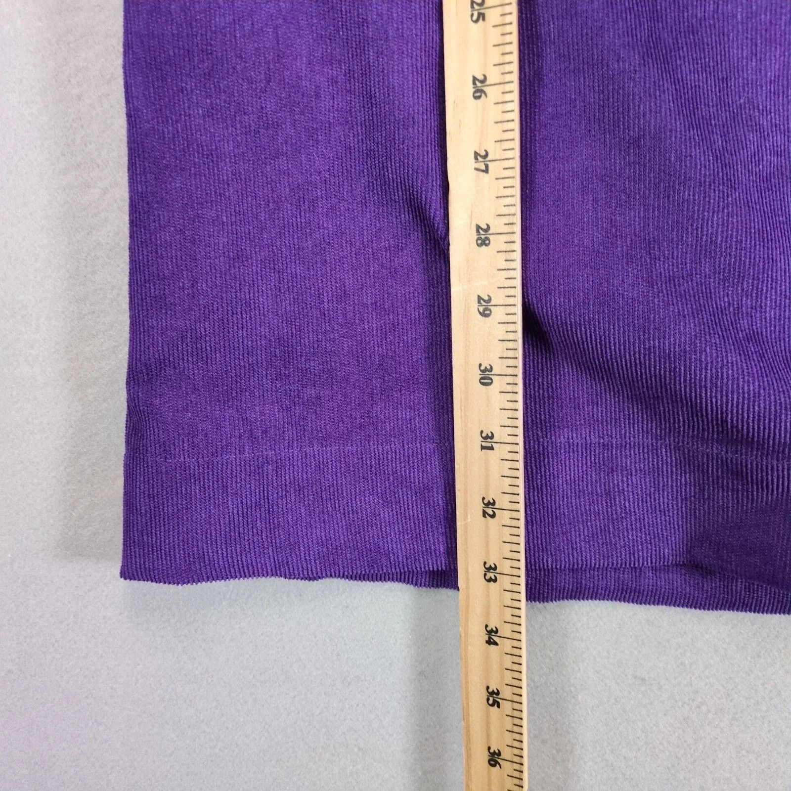 Other NWT Joy Joy Deep Purple Corduroy Shift Dress XS Puff Sleeve Size XS / US 0-2 / IT 36-38 - 8 Thumbnail